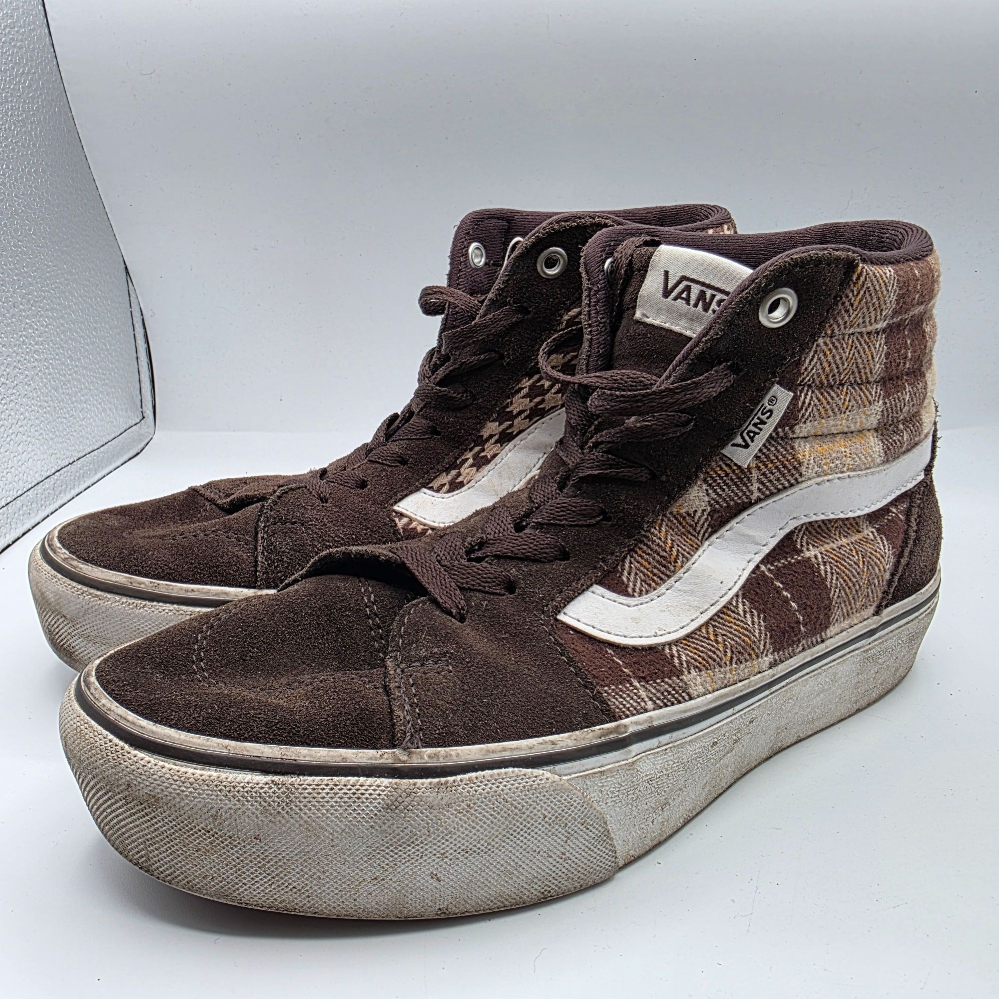 Vans Vans Filmore Hi Platform Womens Size 8.5 Brown Plaid Shoes C Size US 8.5 / IT 38.5 - 4 Thumbnail