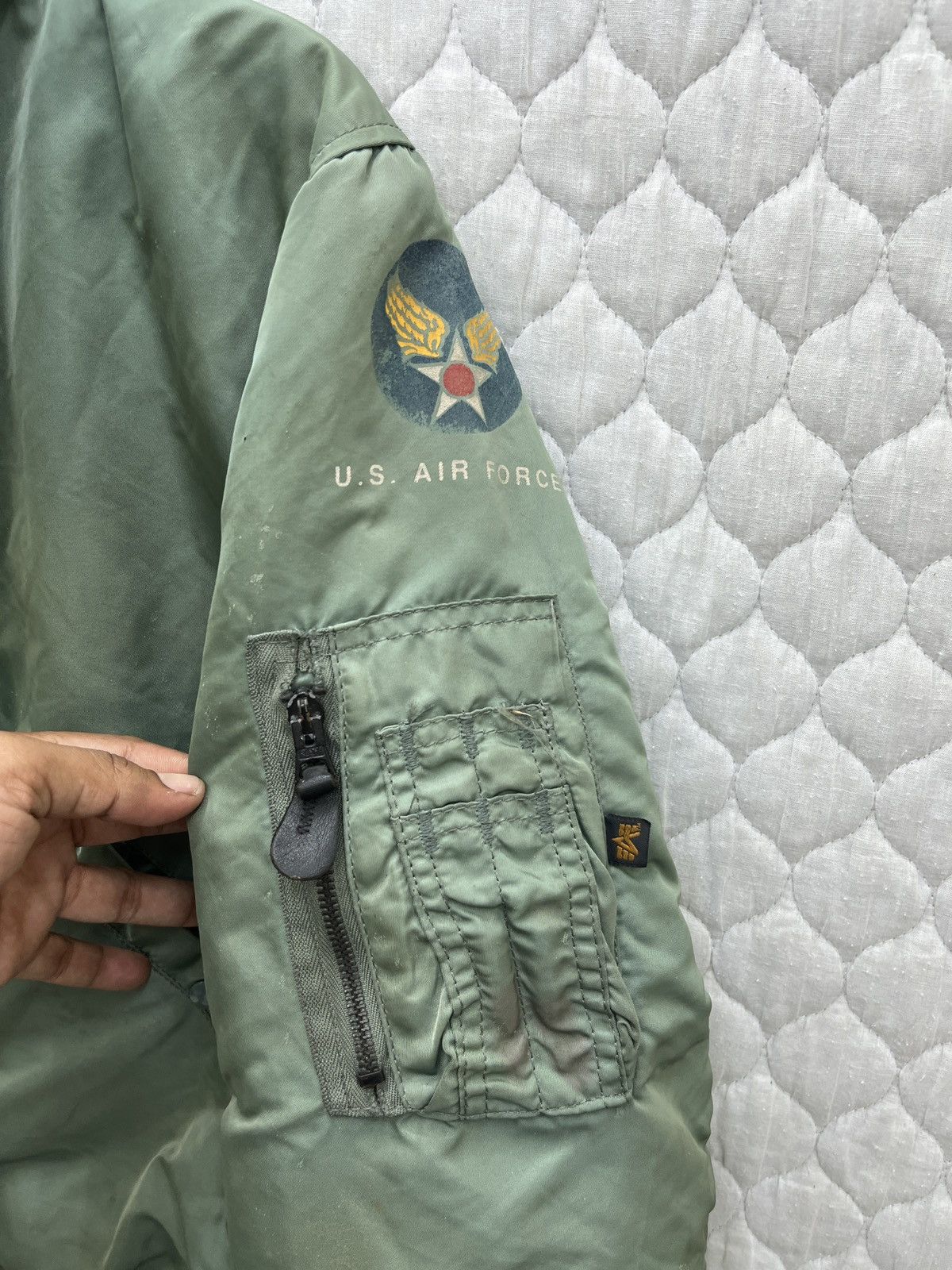 Alpha Industries 🔥🔥🔥STEALS VTG ALPHA INDUSTRIES BOMBER JACKET Size US M / EU 48-50 / 2 - 6 Thumbnail