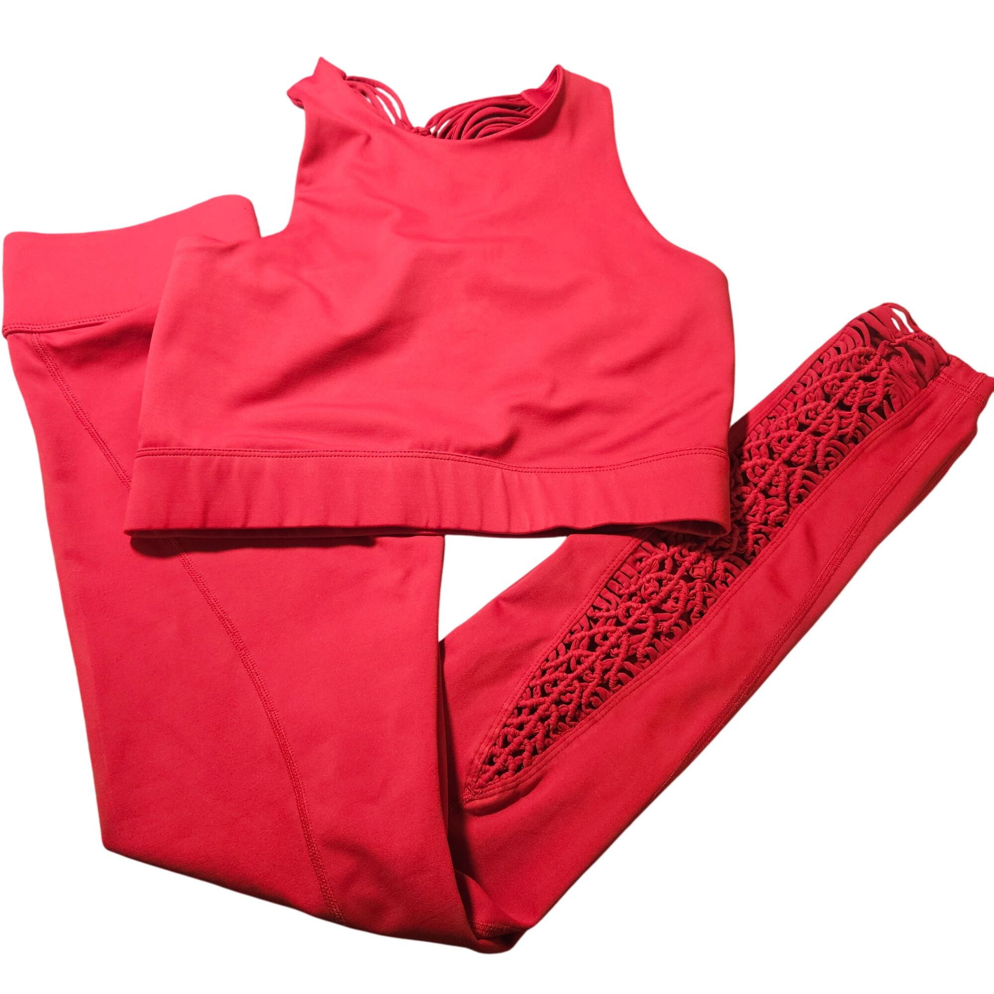 Carbon Carbon Women’s Activewear Set Red Small – Athflow, Gorpcore, Size S / US 4 / IT 40 - 6 Thumbnail