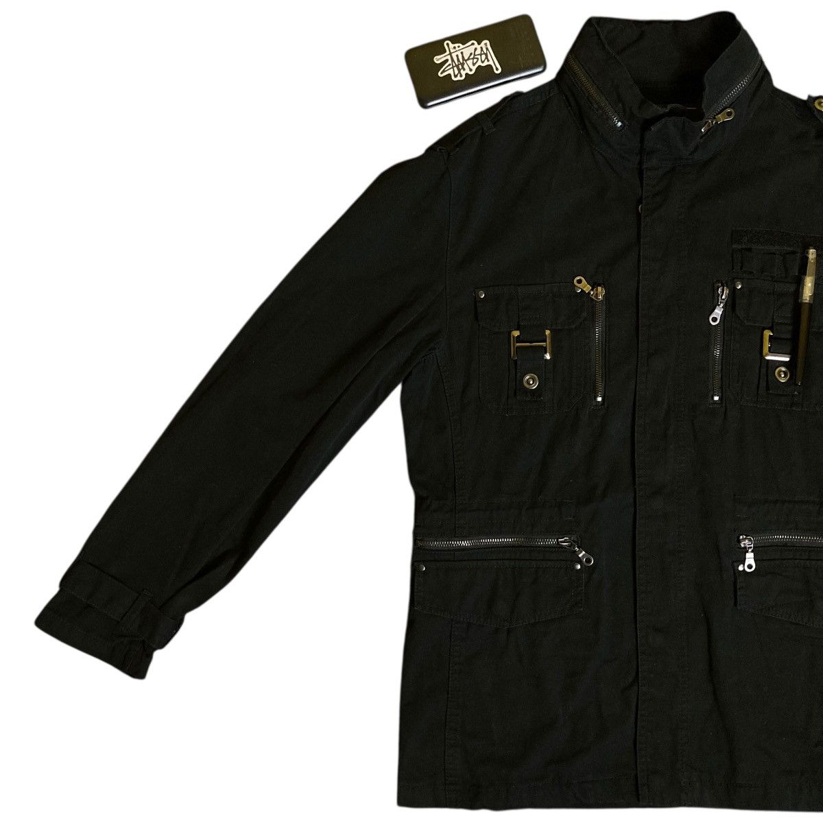 If Six Was Nine 🇯🇵 ROUSHATTE BONDAGE PUNK GOTHIC BUTTON UP FULL ZIP JACKET Size US L / EU 52-54 / 3 - 5 Thumbnail
