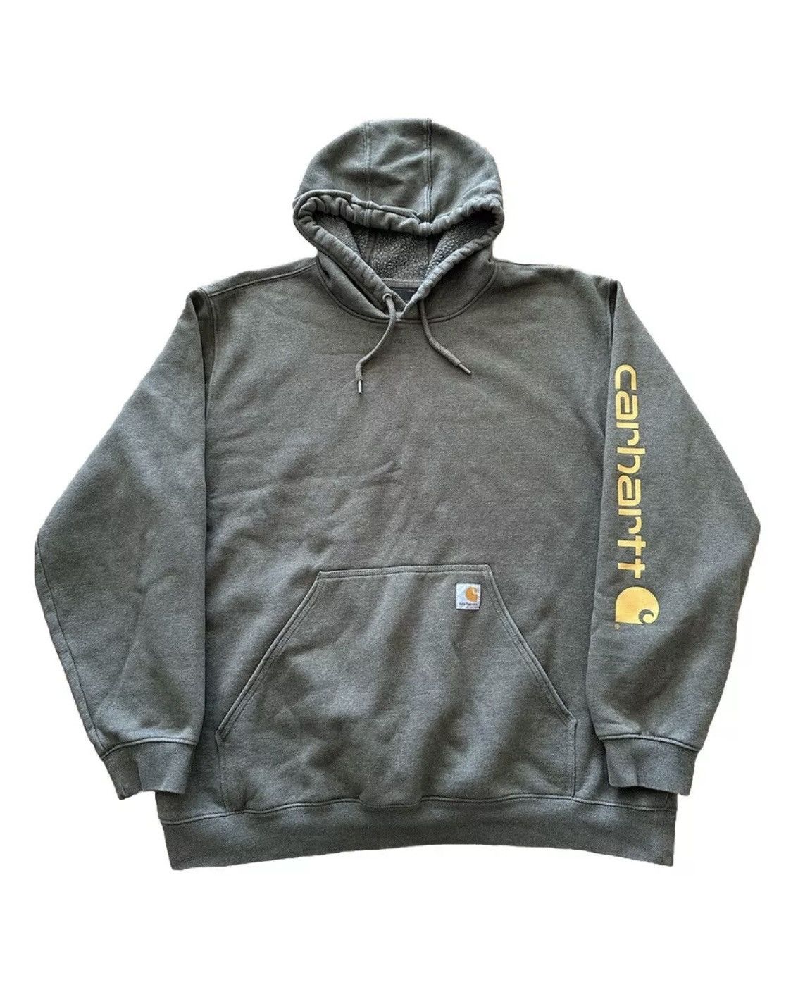 Carhartt × Vintage Vintage Y2K Carhartt Spellout Hoodie Size US XXL / EU 58 / 5 - 1 Thumbnail