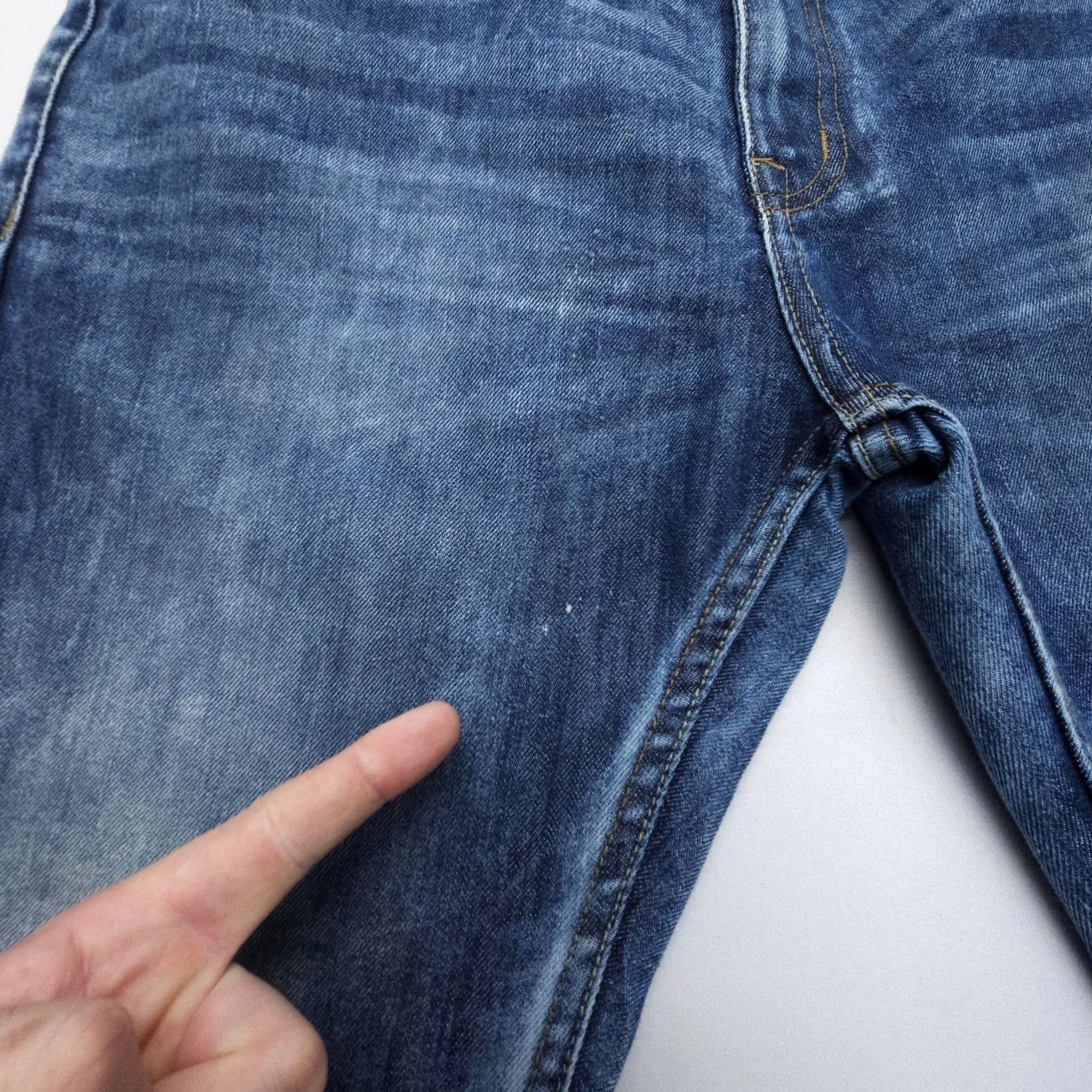 PD&C Paper Denim & Cloth PD&C Slim Straight Jeans Mens 36 x 30 Dark Wash Denim Blue 5-Pocket USA Size US 36 / EU 52 - 4 Thumbnail