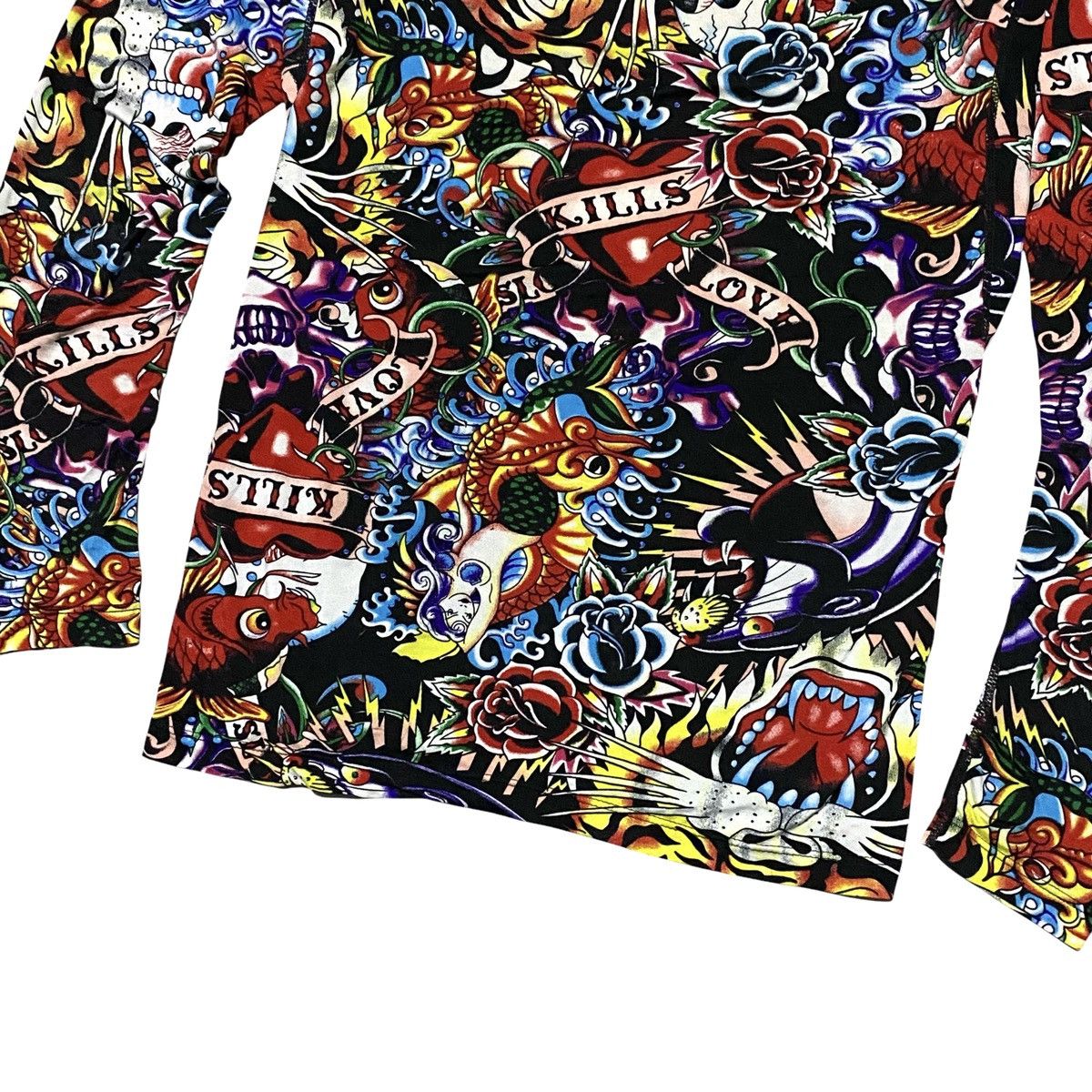 Beauty Beast × Jean Paul Gaultier × Vintage 🔥RARE🔥 Uknown art tatto mesh shirt Size US S / EU 44-46 / 1 - 6 Thumbnail