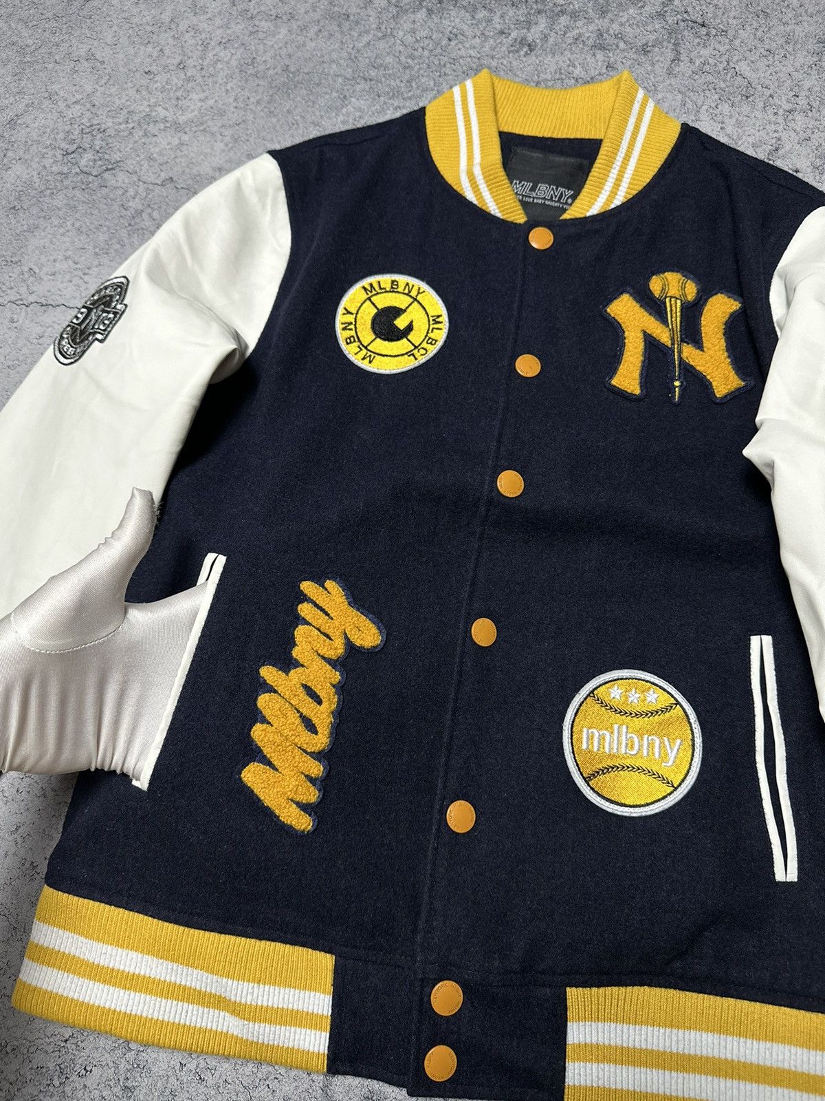 New York Yankees Vintage MLBNY Yankees Wool Varsity Bomber Jacket Size US M / EU 48-50 / 2 - 7 Thumbnail