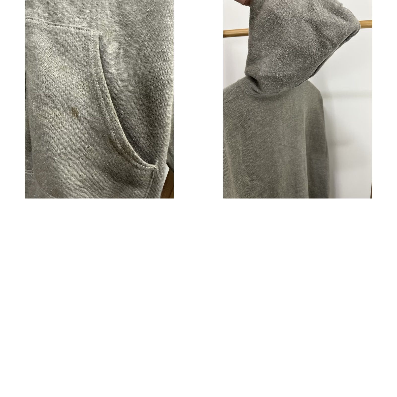 IDEA VINTAGE 70s Heather Gray Full Zip Hoodie Sweatshirt Worn Soft Ideal Zipper XL Men's Size US XL / EU 56 / 4 - 8 Thumbnail