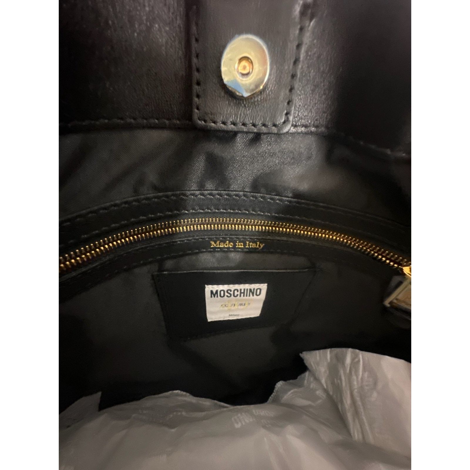Moschino SS24 MOSCHINO COUTURE Leather Cloud & Padlock 1989 Tote Bag Size ONE SIZE - 12 Thumbnail
