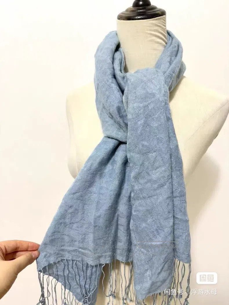 Vivienne Westwood Vivienne Westwood Blue Subtle Pattern Saturn Scarf Size ONE SIZE - 3 Thumbnail