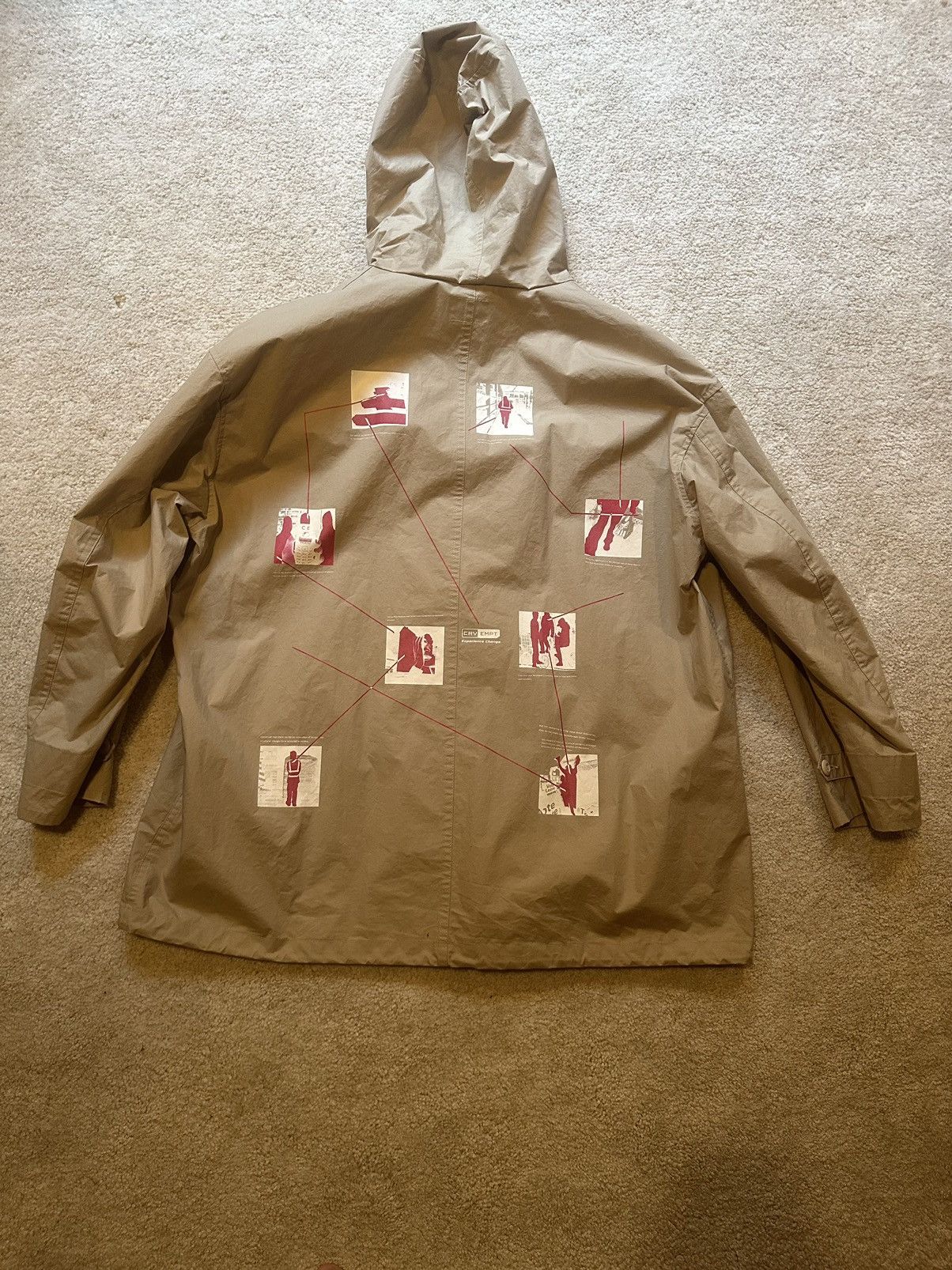 image of Cav Empt Parka in Beige, Men's (Size Large)