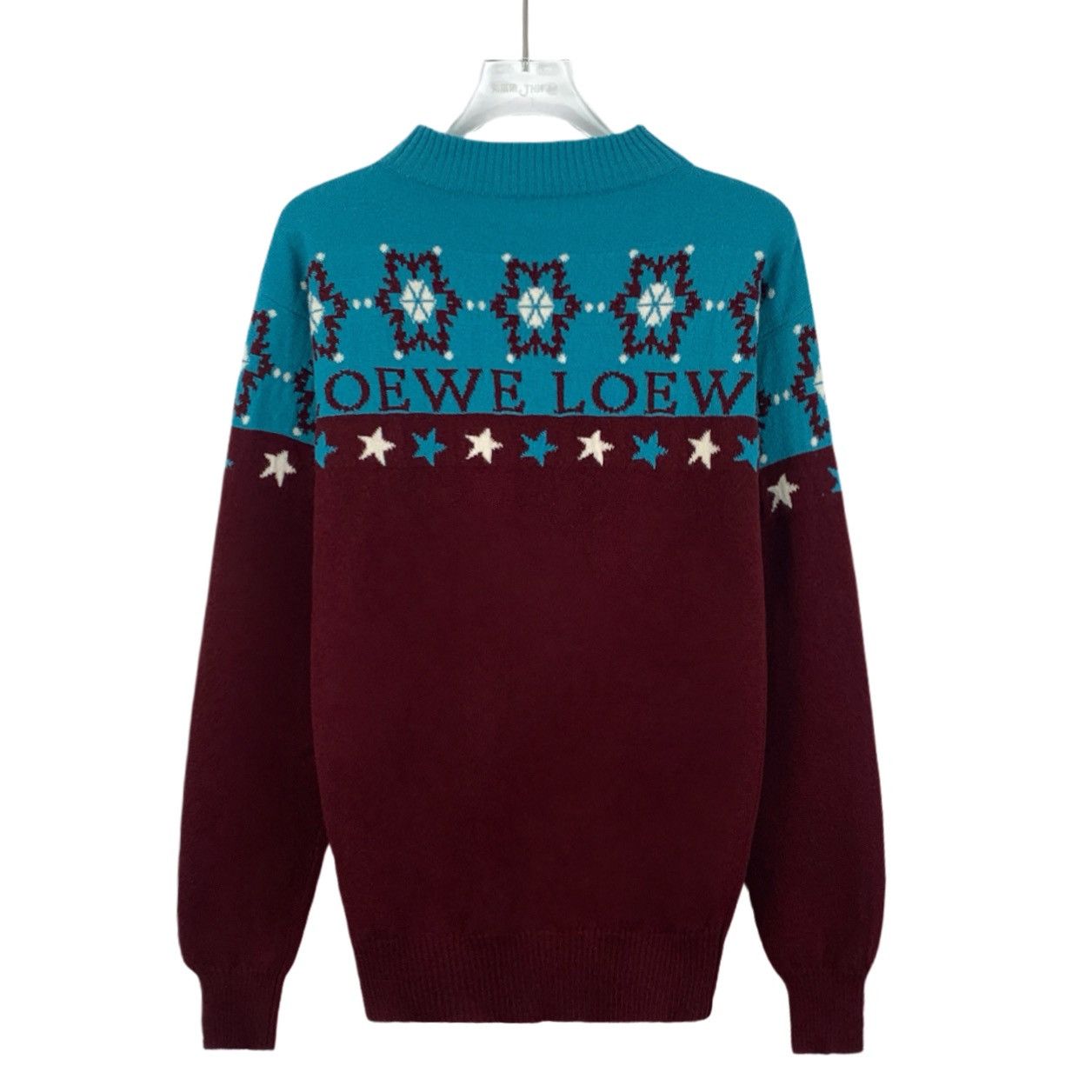 Loewe Loewe Snowflake Monogrammed Appliqued Wool Sweater Size S / US 4 / IT 40 - 2 Thumbnail