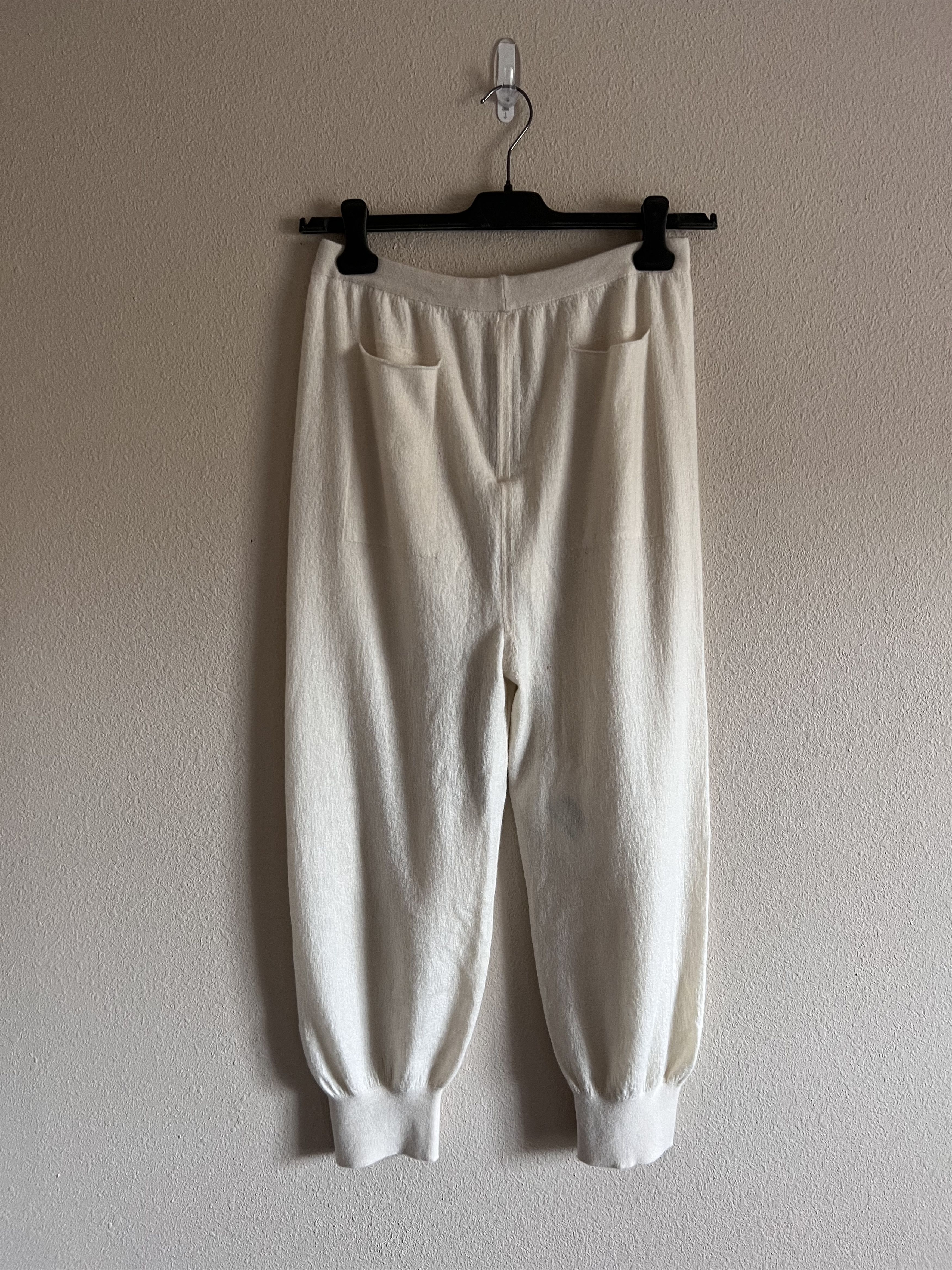 Rick Owens Rick Owens Fogachine Cashmere Sweatpants in Natural Size US 30 / EU 46 - 5 Thumbnail