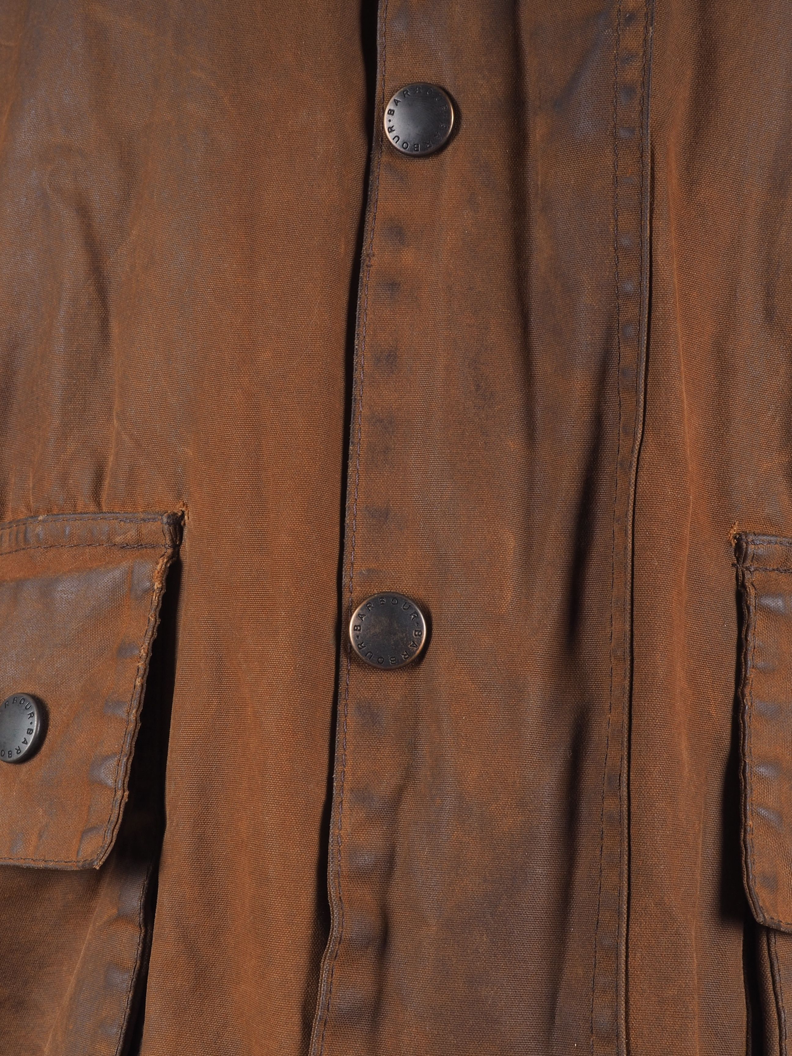 Barbour Barbour Vintage Men's BEAUFORT Lined Brown Waxed Coat Jacket Size US L / EU 52-54 / 3 - 2 Thumbnail