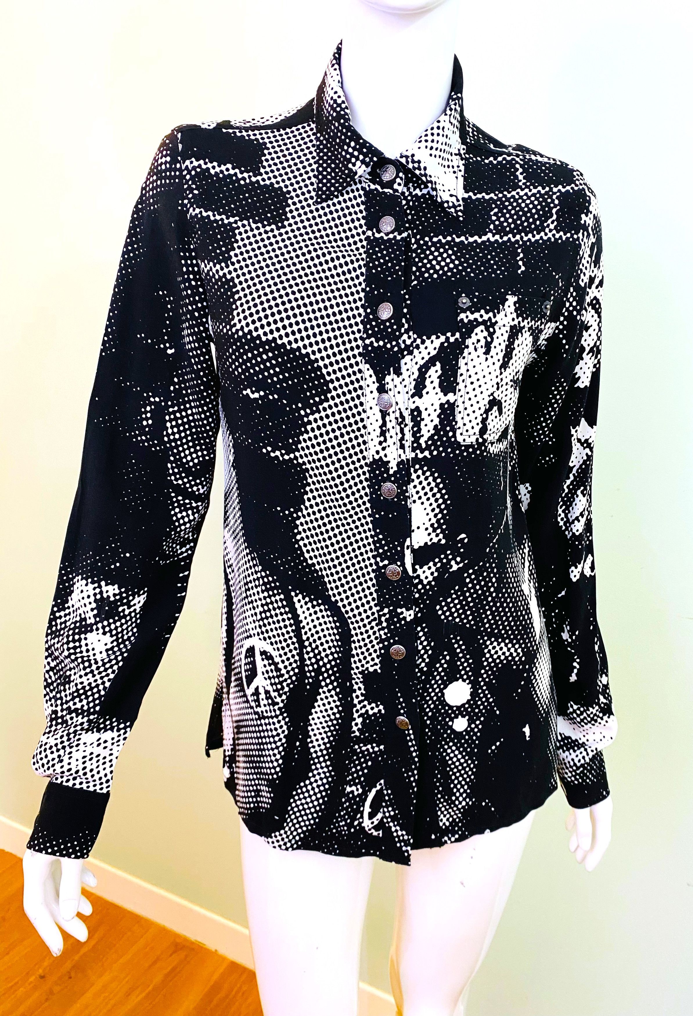 Jean Paul Gaultier Jean Paul Gaultier Fight Racism A/W 1997 Punk Top Shirt Size US M / EU 48-50 / 2 - 3 Thumbnail