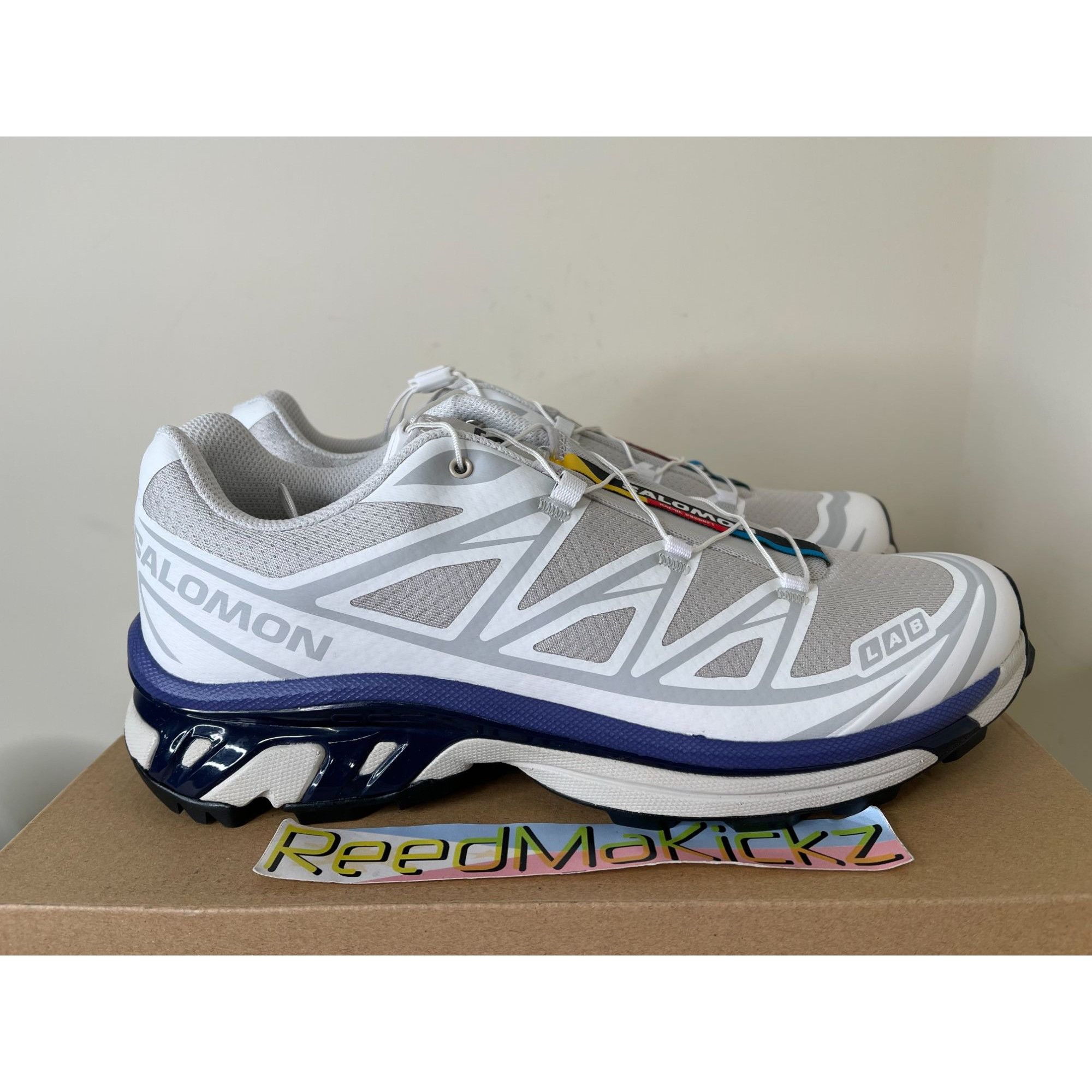 Salomon Salomon XT-6 White Lunar Rock Liberty Mens 11.5us Size US 11.5 / EU 44-45 - 2 Thumbnail