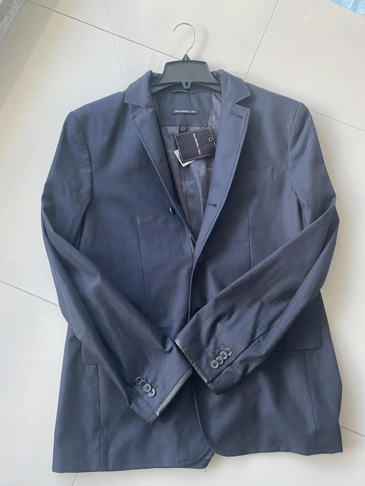 John Varvatos John Varvatos USA Men's Blazer Midnight Blue Sport Coat 42 Size 42R - 1 Thumbnail