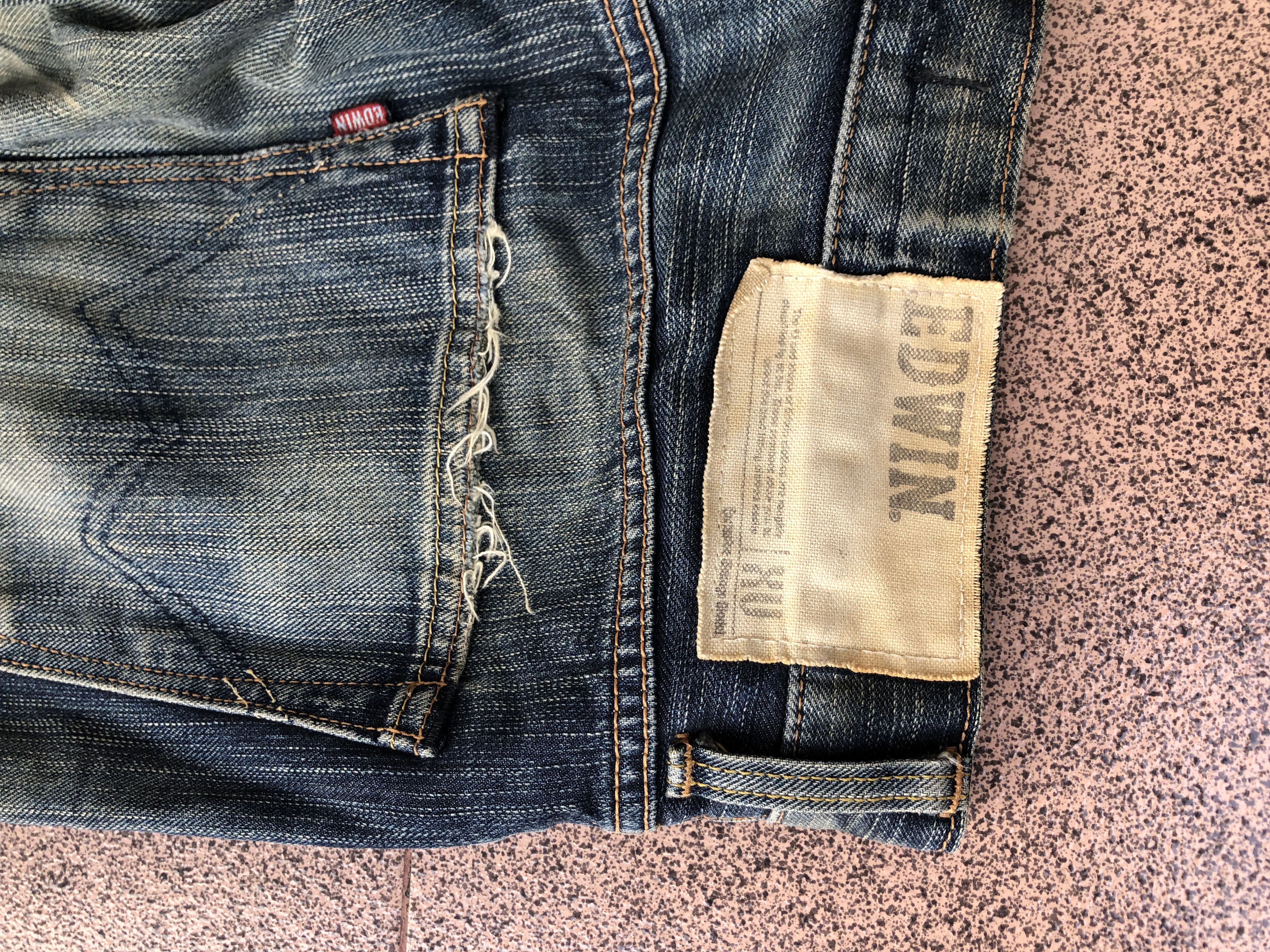 If Six Was Nine Edwin XV Fading Jeans Vkei Y2k Japanese Size US 32 / EU 48 - 9 Thumbnail