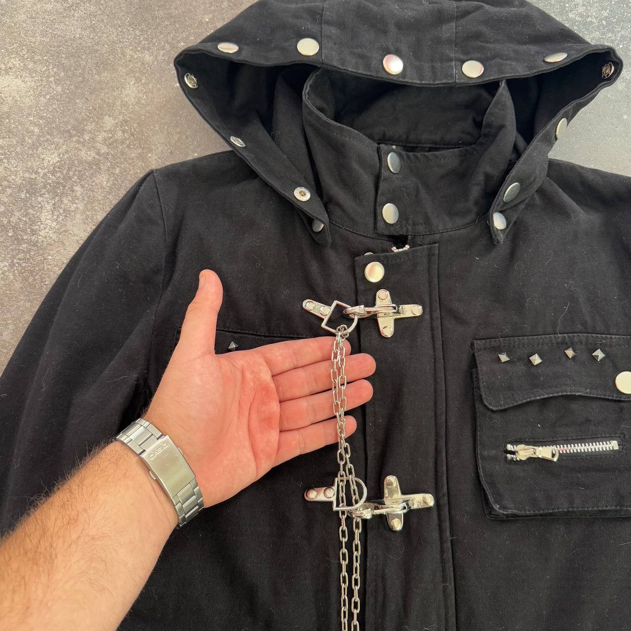 If Six Was Nine Gothicana Chain Details Gothic Punk Unisex Jacket Size US S / EU 44-46 / 1 - 6 Thumbnail
