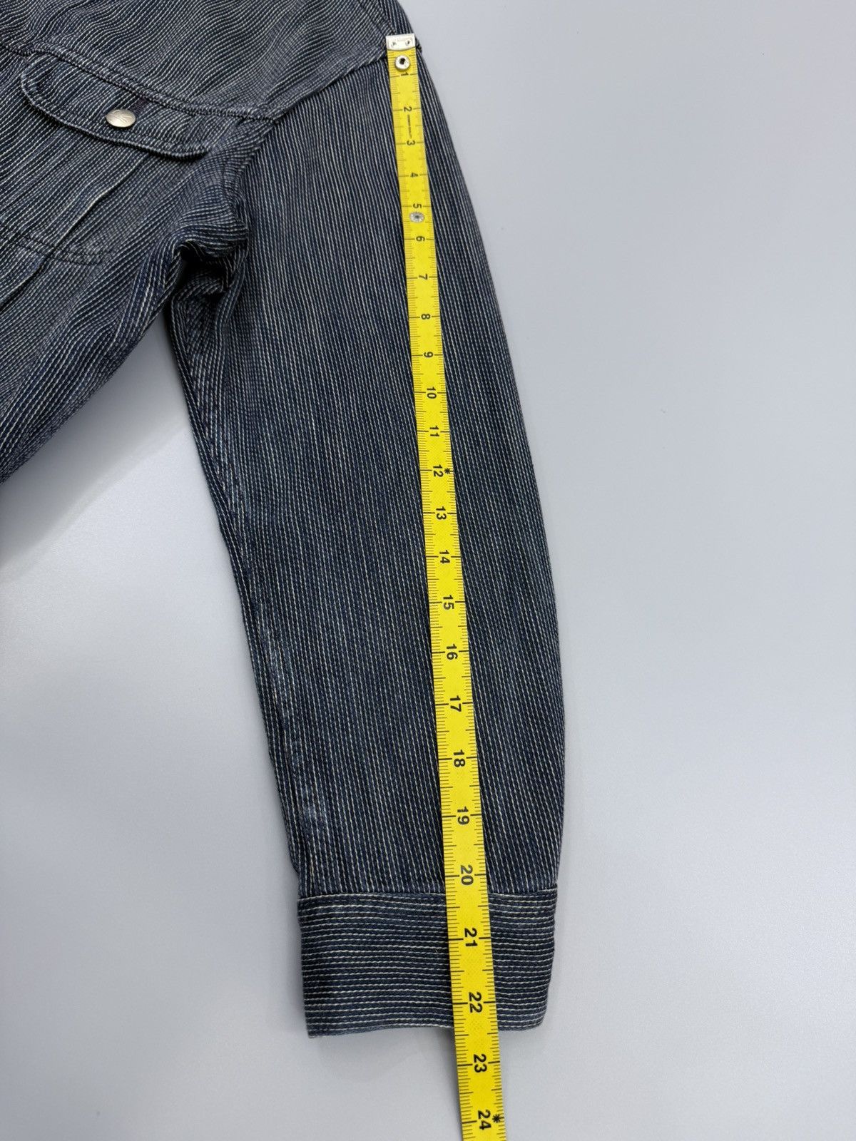 45rpm Vintage 45RPM Wabash Pinstripe Indigo Trucker Denim Jacket Size US M / EU 48-50 / 2 - 21 Thumbnail