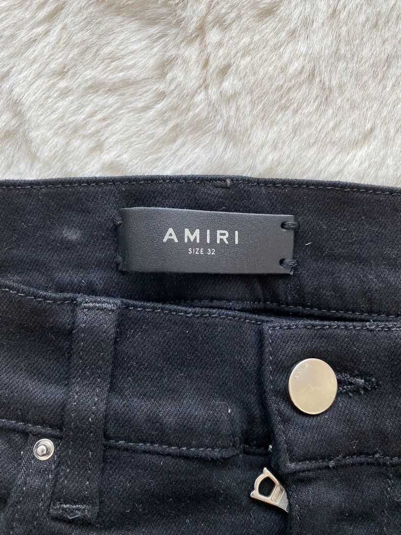Amiri Amiri Black Side Stripe Destroyed Jean Size US 32 / EU 48 - 2 Thumbnail