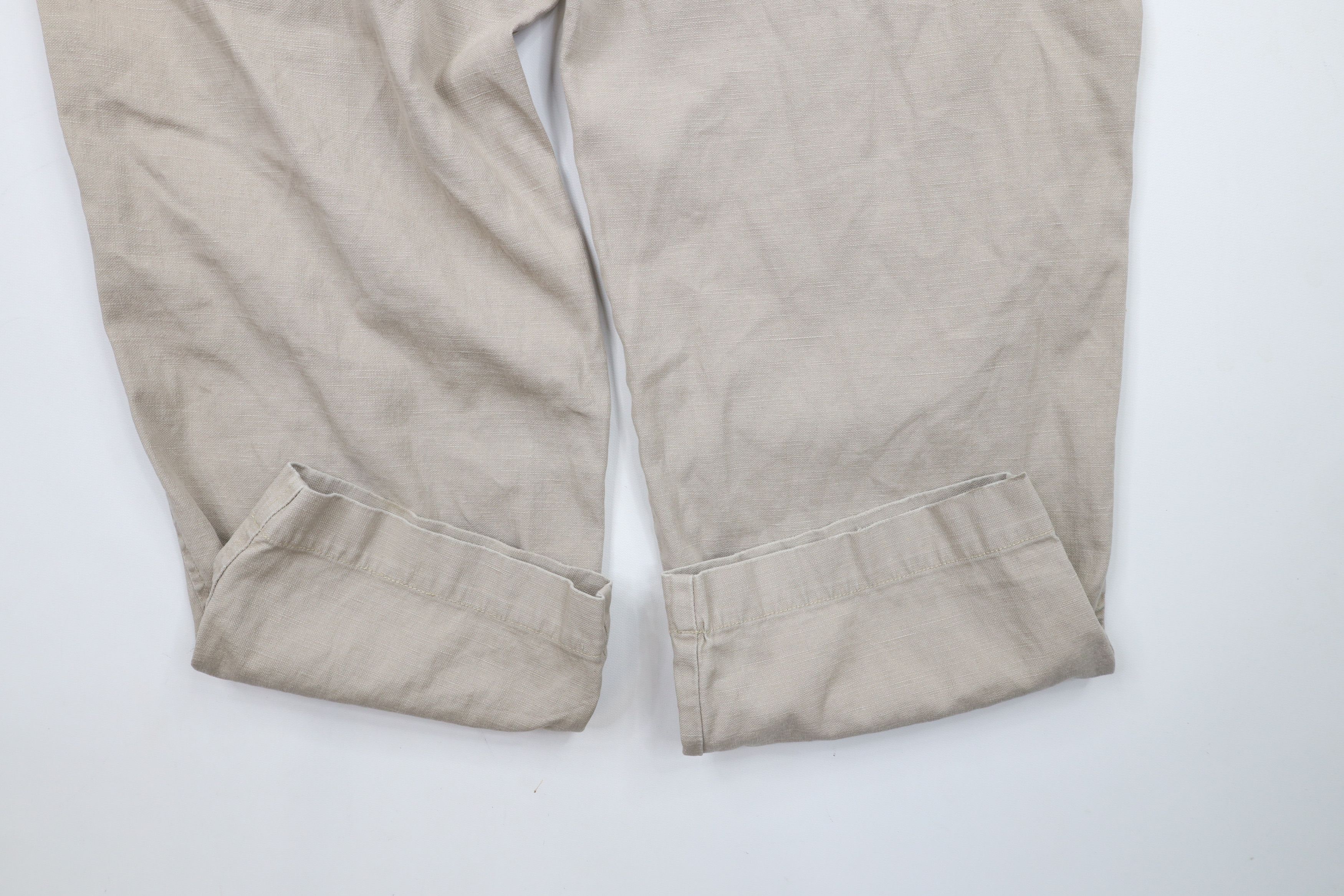 Tommy Hilfiger × Vintage Vintage 90s Tommy Hilfiger Baggy Linen Blend Cargo Pants Size US 36 / EU 52 - 14 Thumbnail
