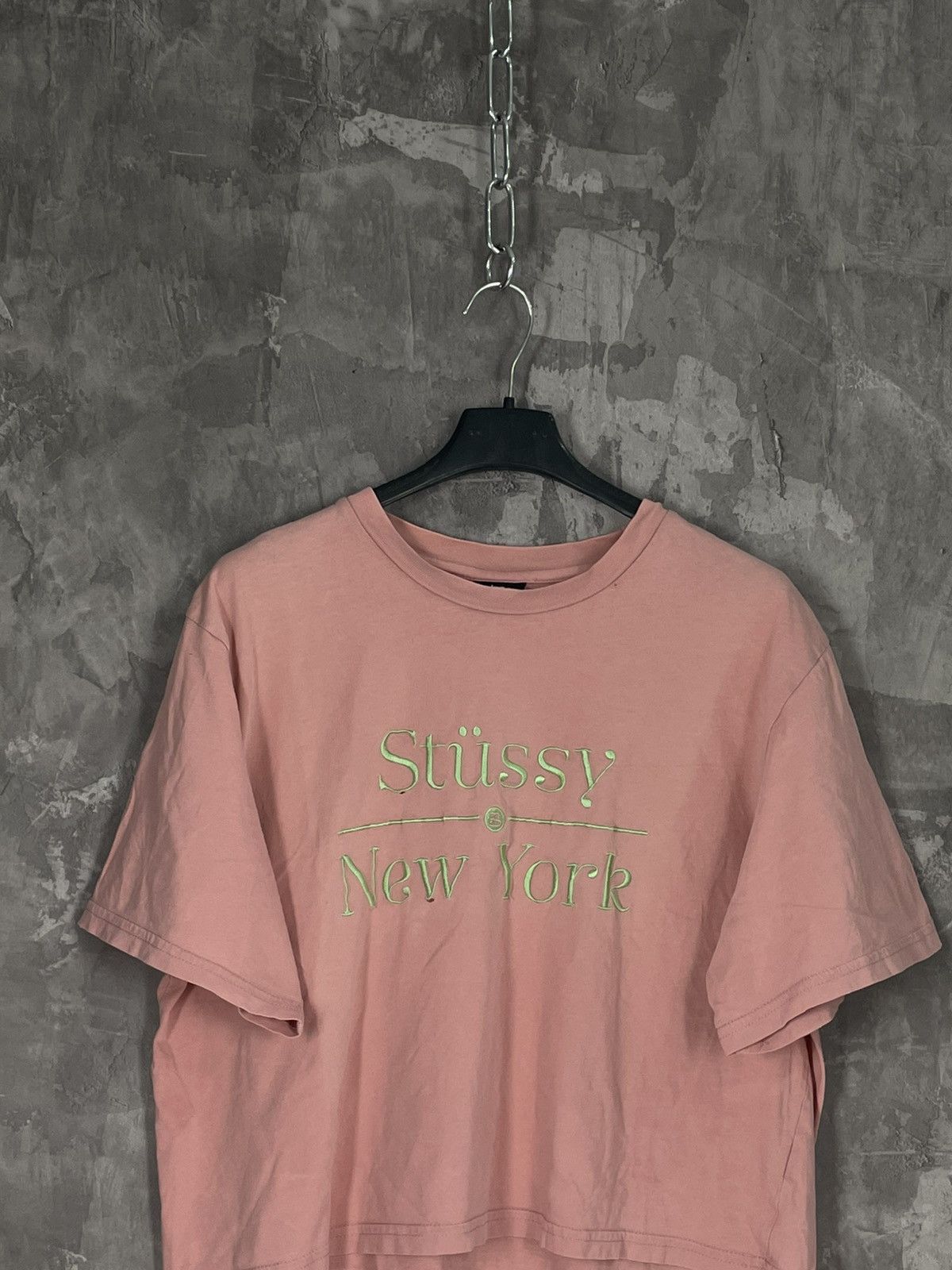 Stussy × Vintage Stussy Vintage T Shirt Rap Deadstock Crop Big Logo Size M / US 6-8 / IT 42-44 - 2 Thumbnail