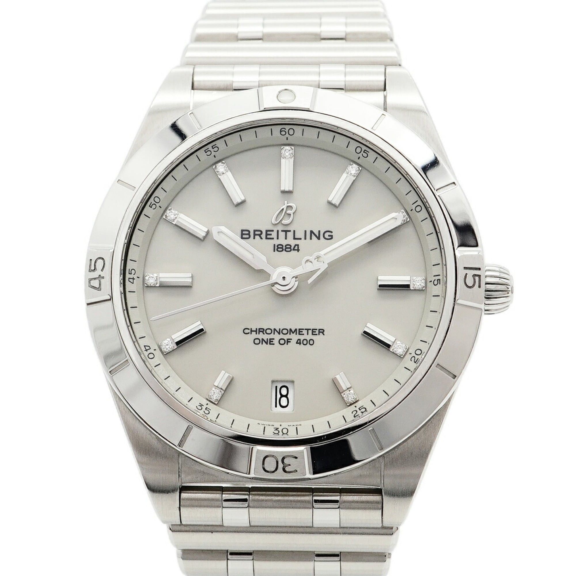 Breitling Chronomat A10380 Gray Dial Watch for Men and Women