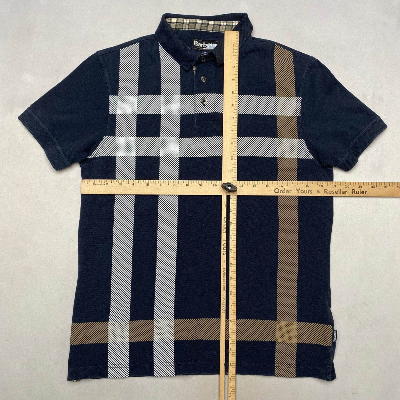 Barbour Barbour Blaine Tartan Polo Shirt Men's Medium Quiet Luxury Size US M / EU 48-50 / 2 - 5 Thumbnail