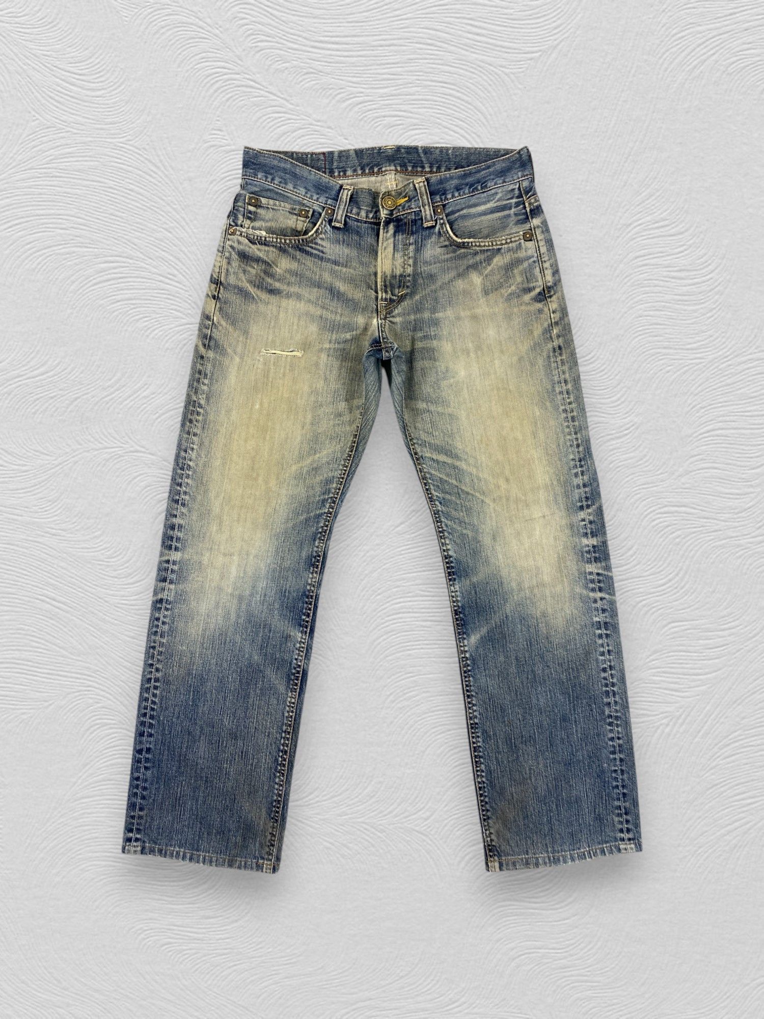 Japanese Brand Distressed Blue Vintage Edwin 504 Jeans 34x30 Denim- JN3542 Size US 34 / EU 50 - 1 Thumbnail