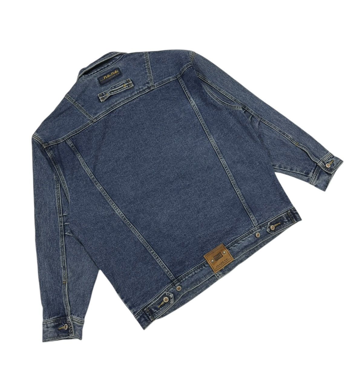 Marc Buchanan × Pelle Pelle × Vintage Vtg🔥90’s Marc Buchanan Pelle Pelle Trucker Denim Rap Style Size US M / EU 48-50 / 2 - 18 Thumbnail