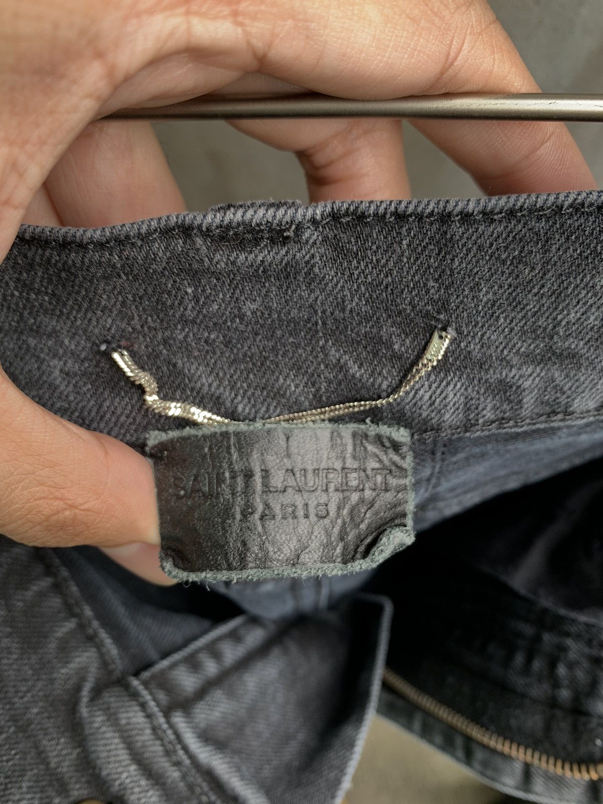 Saint Laurent Paris FW16 Washed Black Distressed Denim Size US 32 / EU 48 - 7 Thumbnail