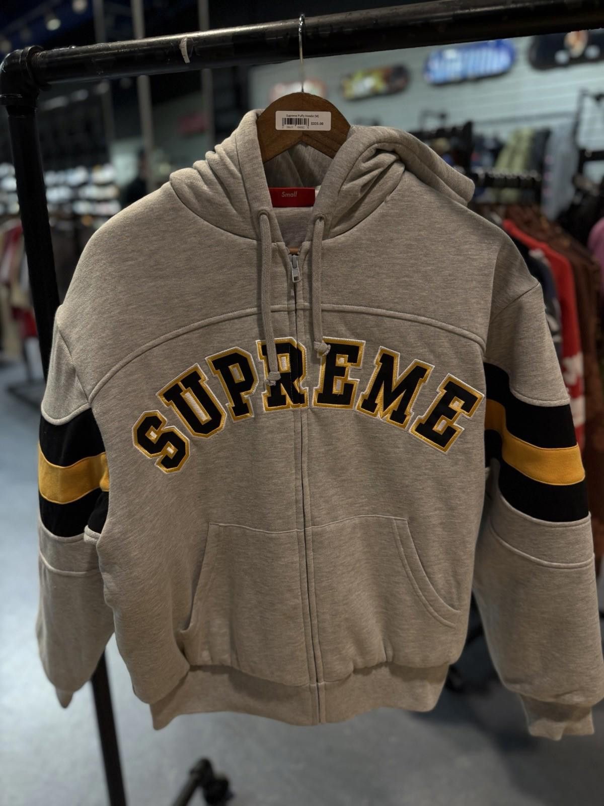 Supreme Supreme Filled Zip Up Hooded Sweatshirt Grey Size Small Size US S / EU 44-46 / 1 - 3 Thumbnail
