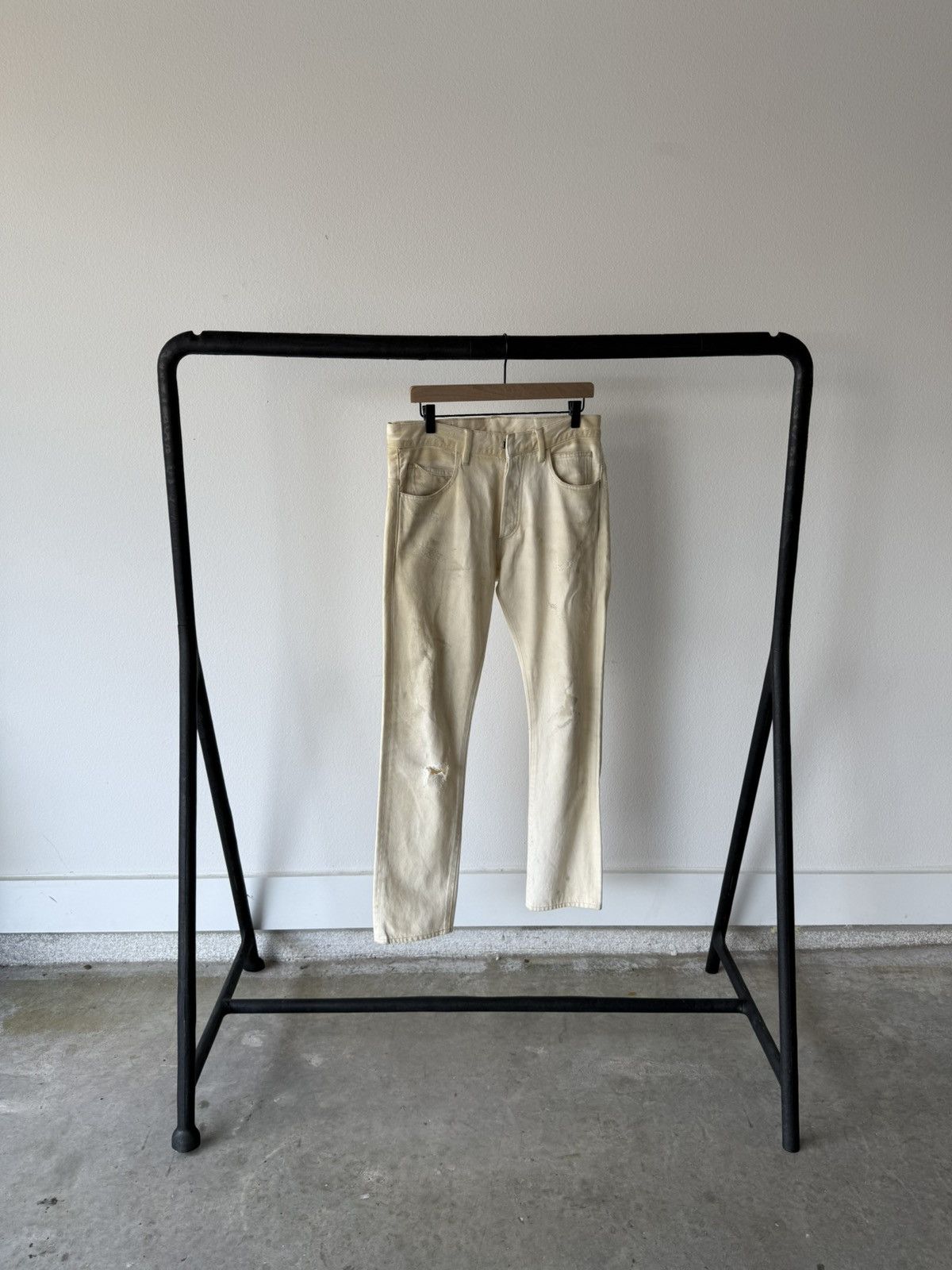 Balmain Balmain SS12 Dirty Wash Denim Size US 30 / EU 46 - 2 Thumbnail