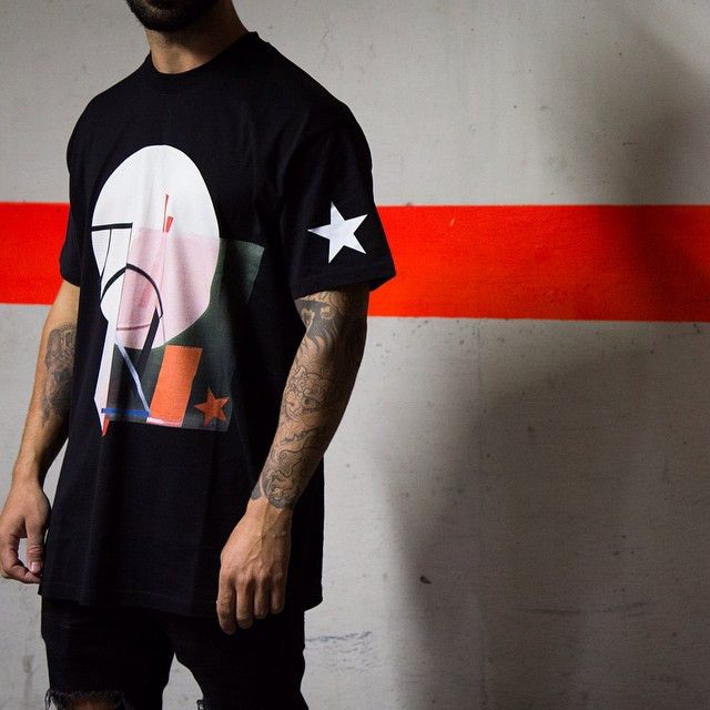 Givenchy Black Abstract Geometric Star Oversized T-Shirt Size US XXS / EU 40 - 4 Thumbnail