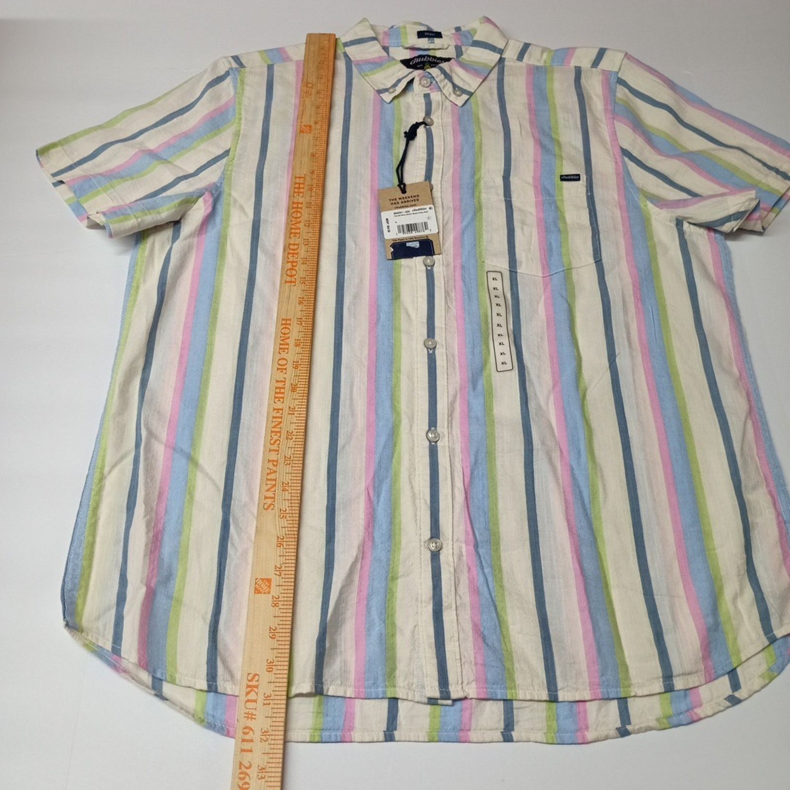 Chubbies Chubbies Soft Serve Friday Shirt Men's XL Striped Multicolor Size US XL / EU 56 / 4 - 6 Thumbnail