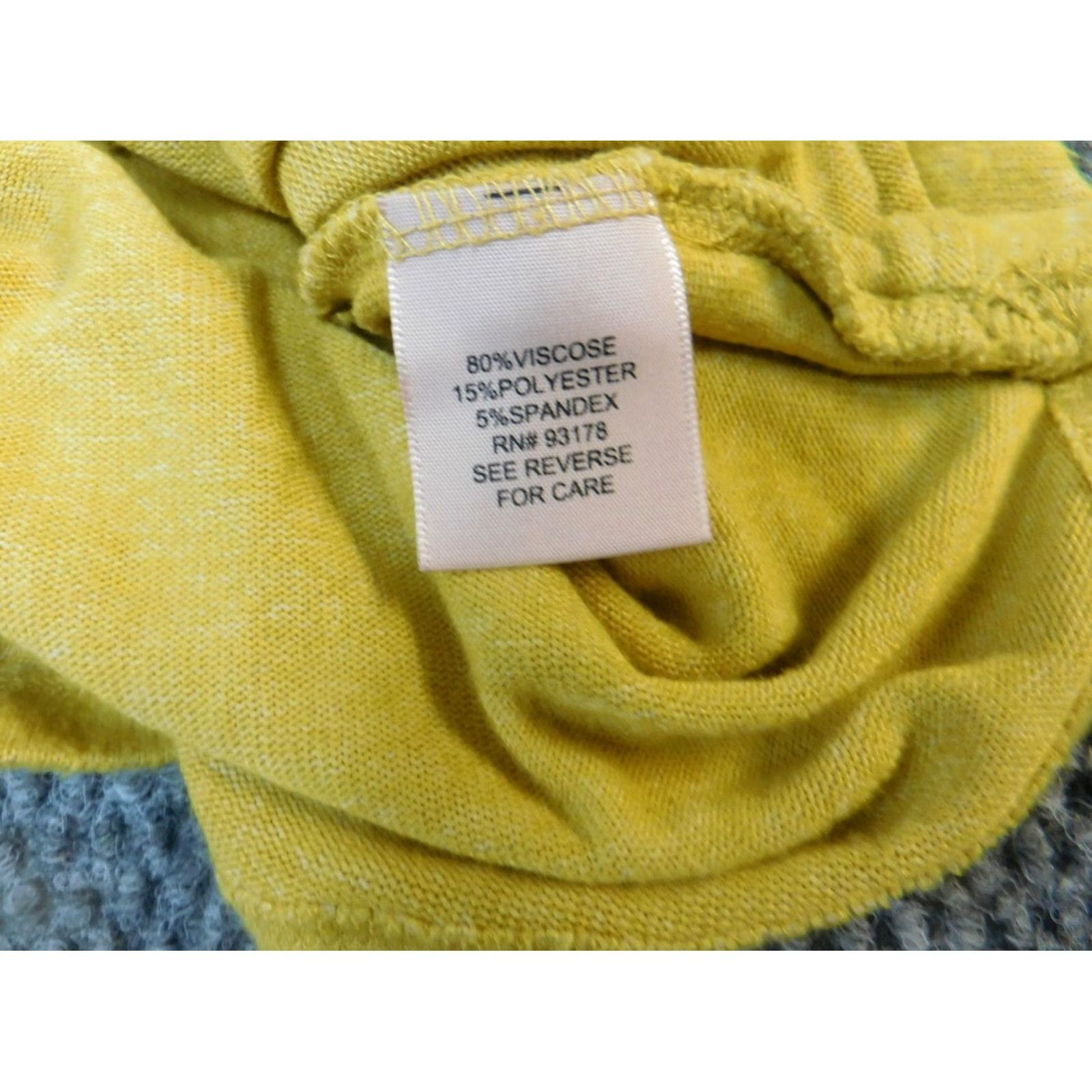 Vintage Philosophy Womens Sweater XS Yellow Pullover Round Neck Long Sleeve Cotton Knit Chunky-Stretch Embroidered Classic Fit Woolen? Size XS / US 0-2 / IT 36-38 - 6 Thumbnail