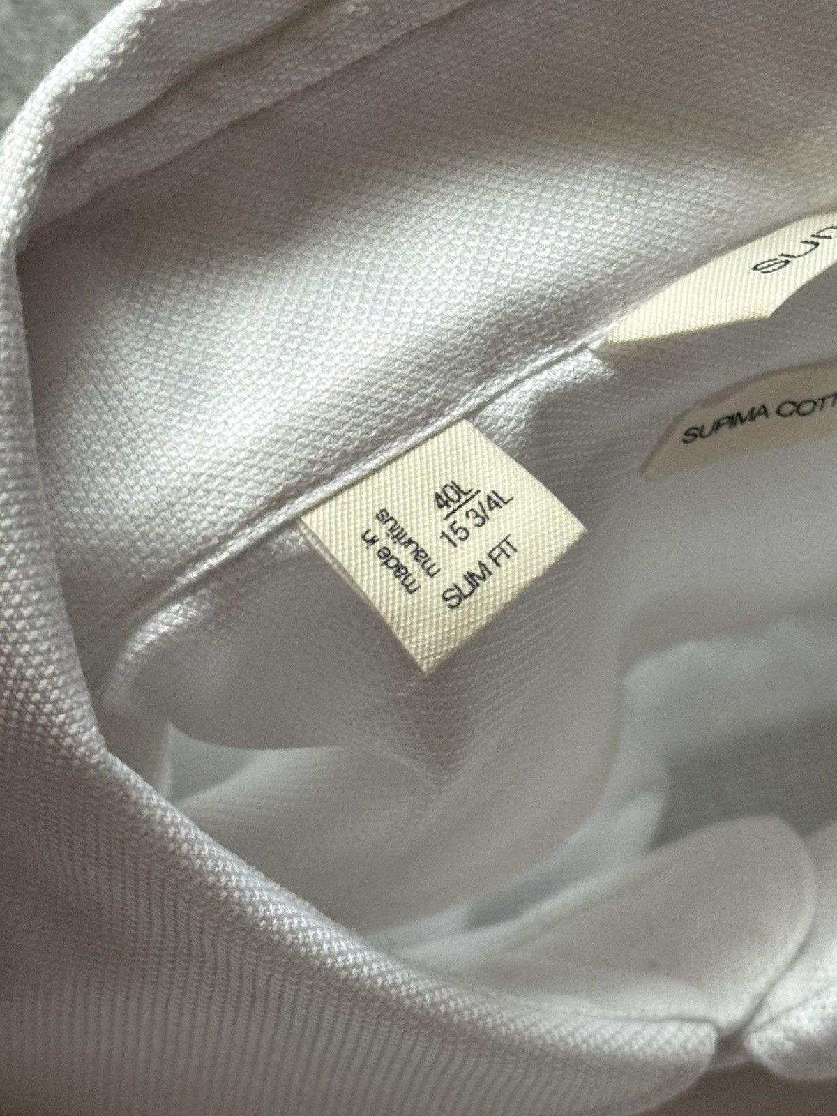 Designer × Suitsupply Suitsupply slim fit white button up shirt polo dress Size US M / EU 48-50 / 2 - 10 Thumbnail