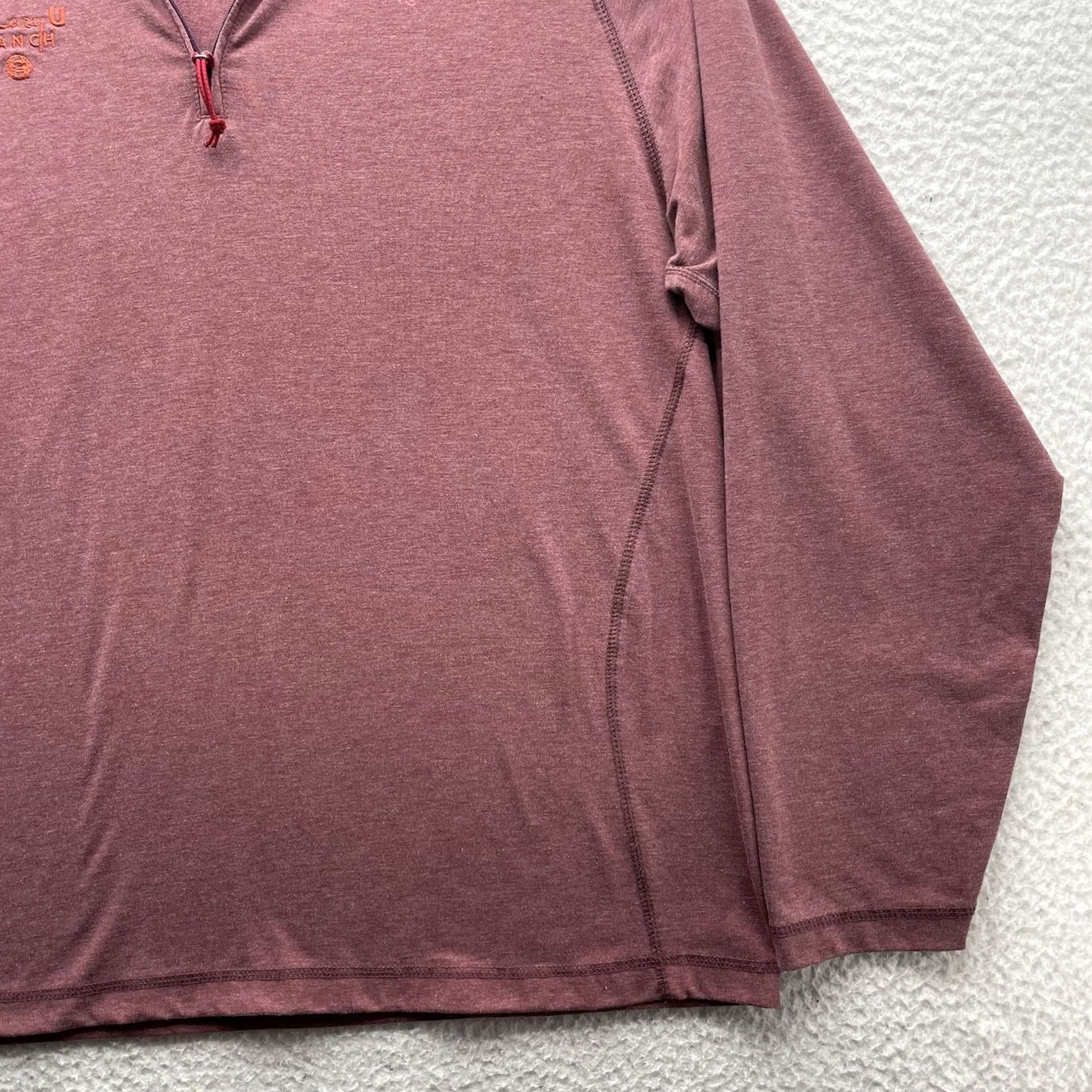 Orvis Orvis Trout Bum Sweatshirt Mens Small S Red 1/4 Zip Performance C Lazy U Ranch Size US L / EU 52-54 / 3 - 6 Thumbnail