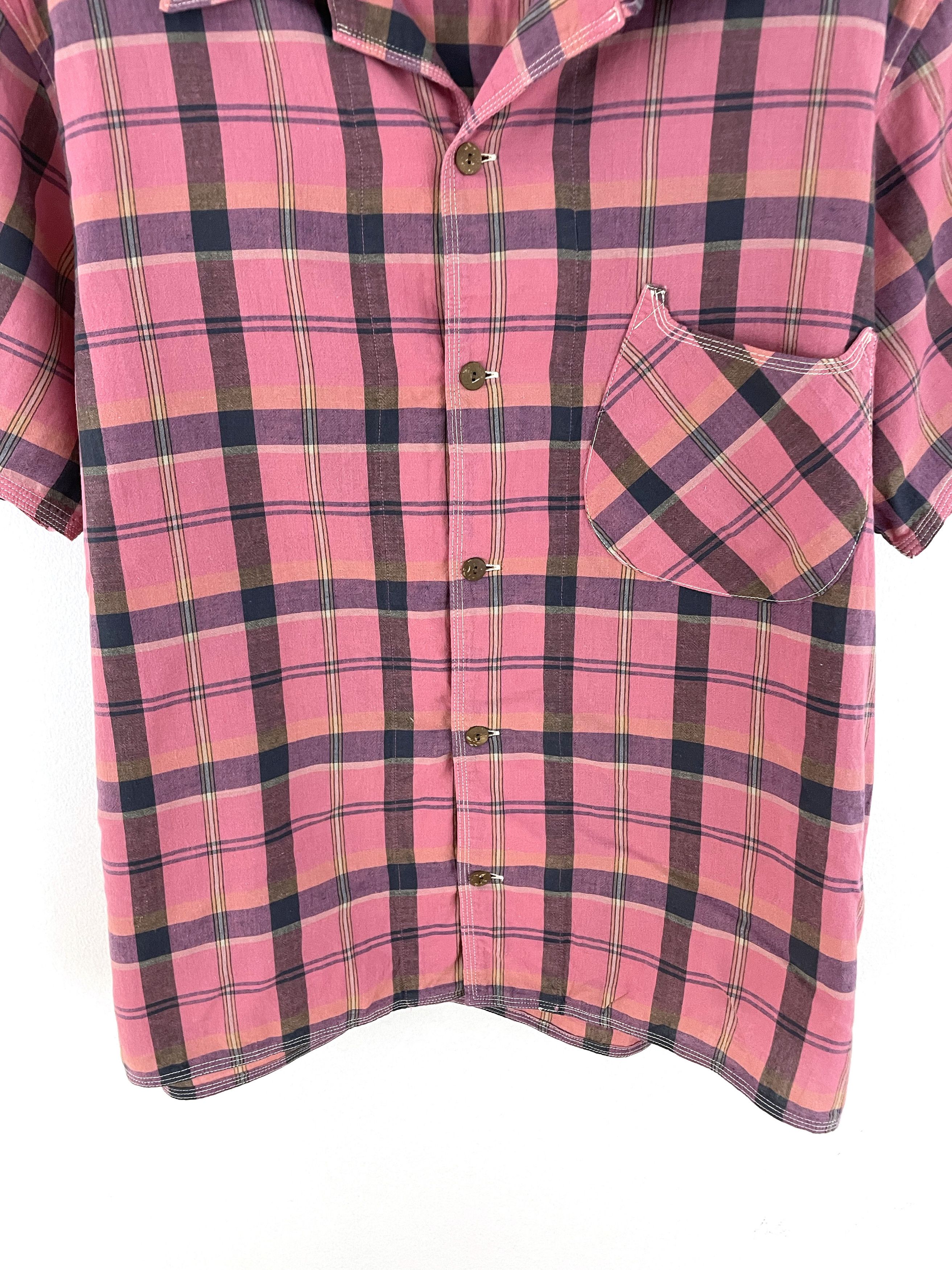 Kapital Open Collar Checkered Shirt Size US L / EU 52-54 / 3 - 5 Thumbnail