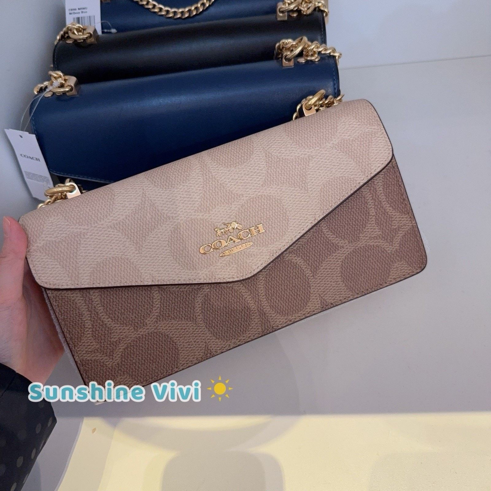 Coach NWT Coach Klare Envelope Crossbody Bag CBI99 Sand/Tan Size ONE SIZE - 6 Thumbnail