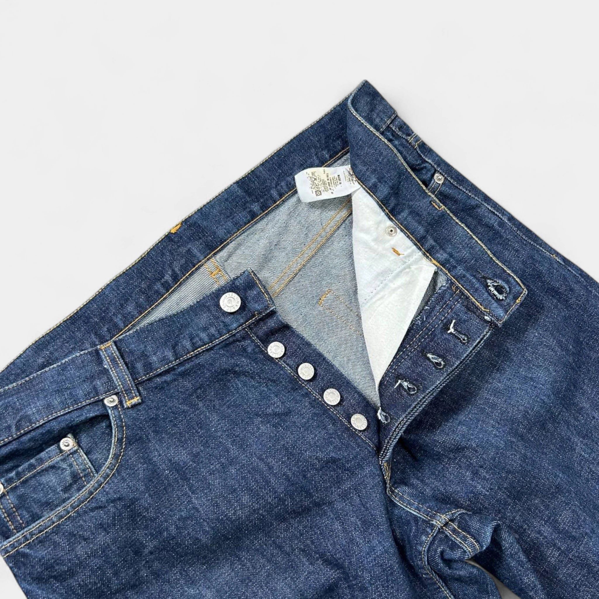 Helmut Lang Helmut Lang 1999 Classic Raw Denim Blue Jeans Size US 36 / EU 52 - 3 Thumbnail