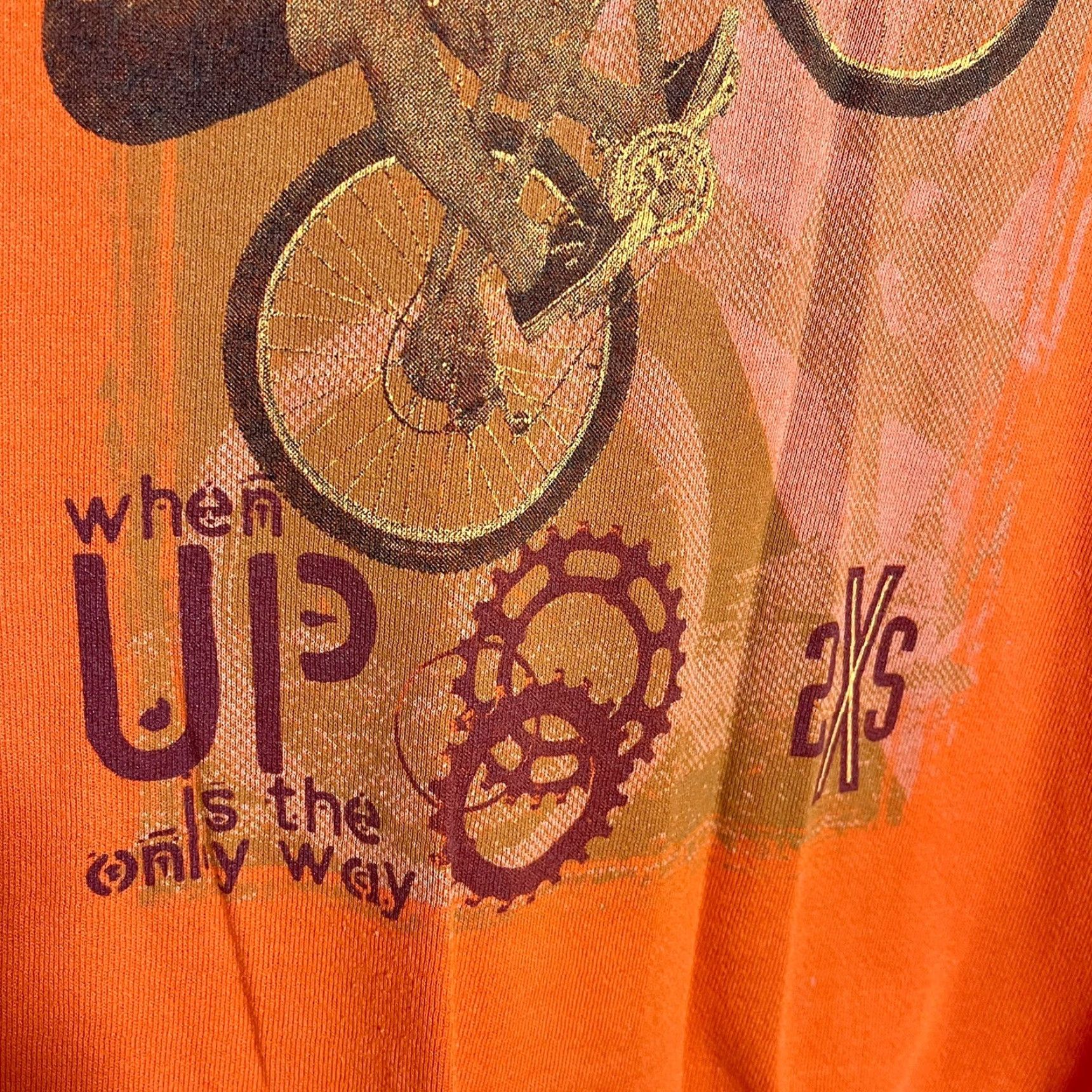 Jerzees VINTAGE JERZEES Mountain Bike Orange Crewneck Sweatshirt XL Men Size US XL / EU 56 / 4 - 4 Thumbnail