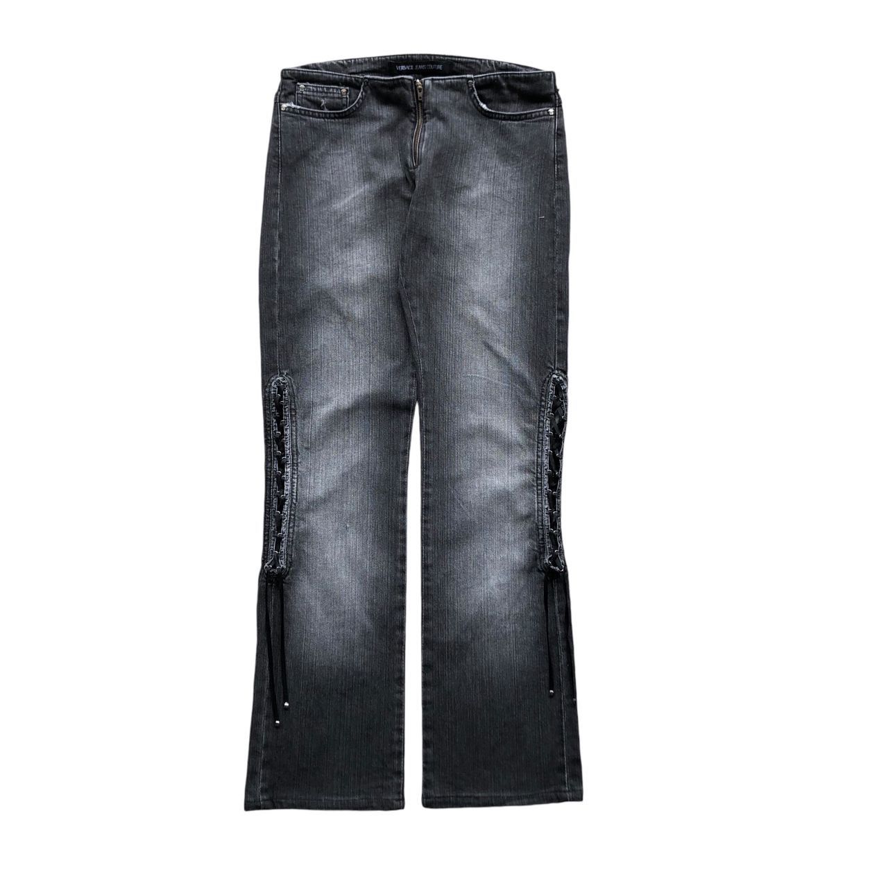 Versace × Versace Jeans Couture × Vintage VERSACE drawstring jeans Size 27" / US 4 / IT 40 - 1 Thumbnail