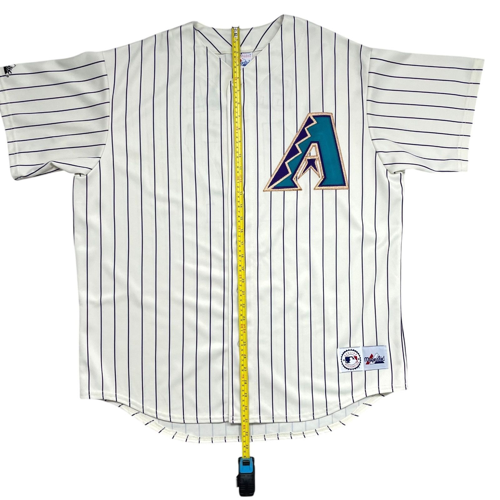 Majestic ARIZONA DIAMONDBACKS MARK GRACE MAJESTIC PINSTRIPE JERSEY Size US XL / EU 56 / 4 - 10 Thumbnail