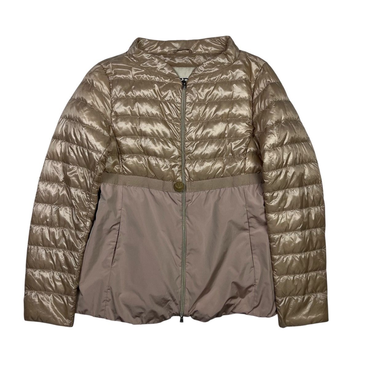 Herno × Vintage Herno Vintage Luxury Puffer Jacket Light Beige Size L / US 10 / IT 46 - 1 Thumbnail