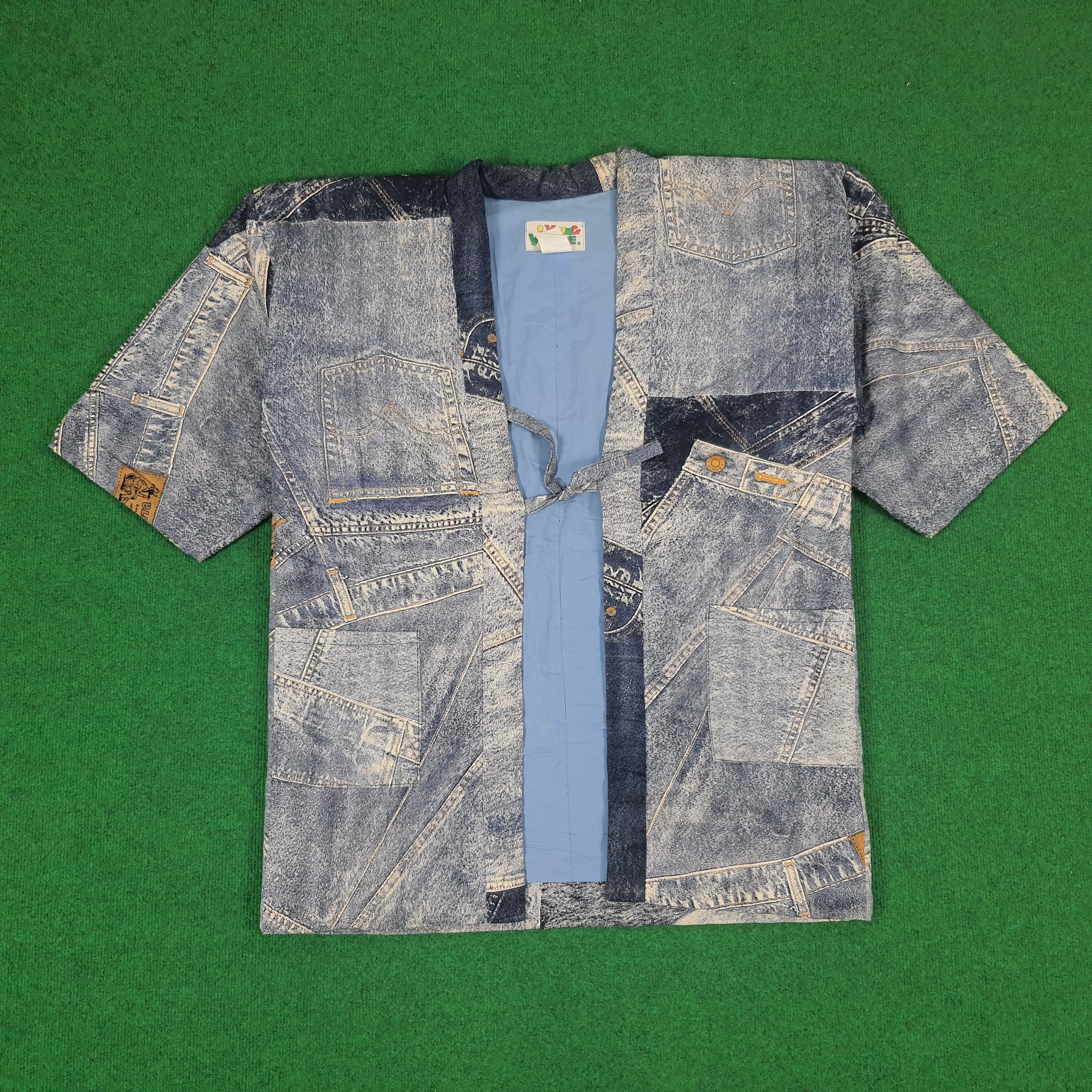Vintage × Warner Bros Vintage Young Village Dear Jimmy Warner Bros. Kimono Jacket Size US XL / EU 56 / 4 - 4 Thumbnail