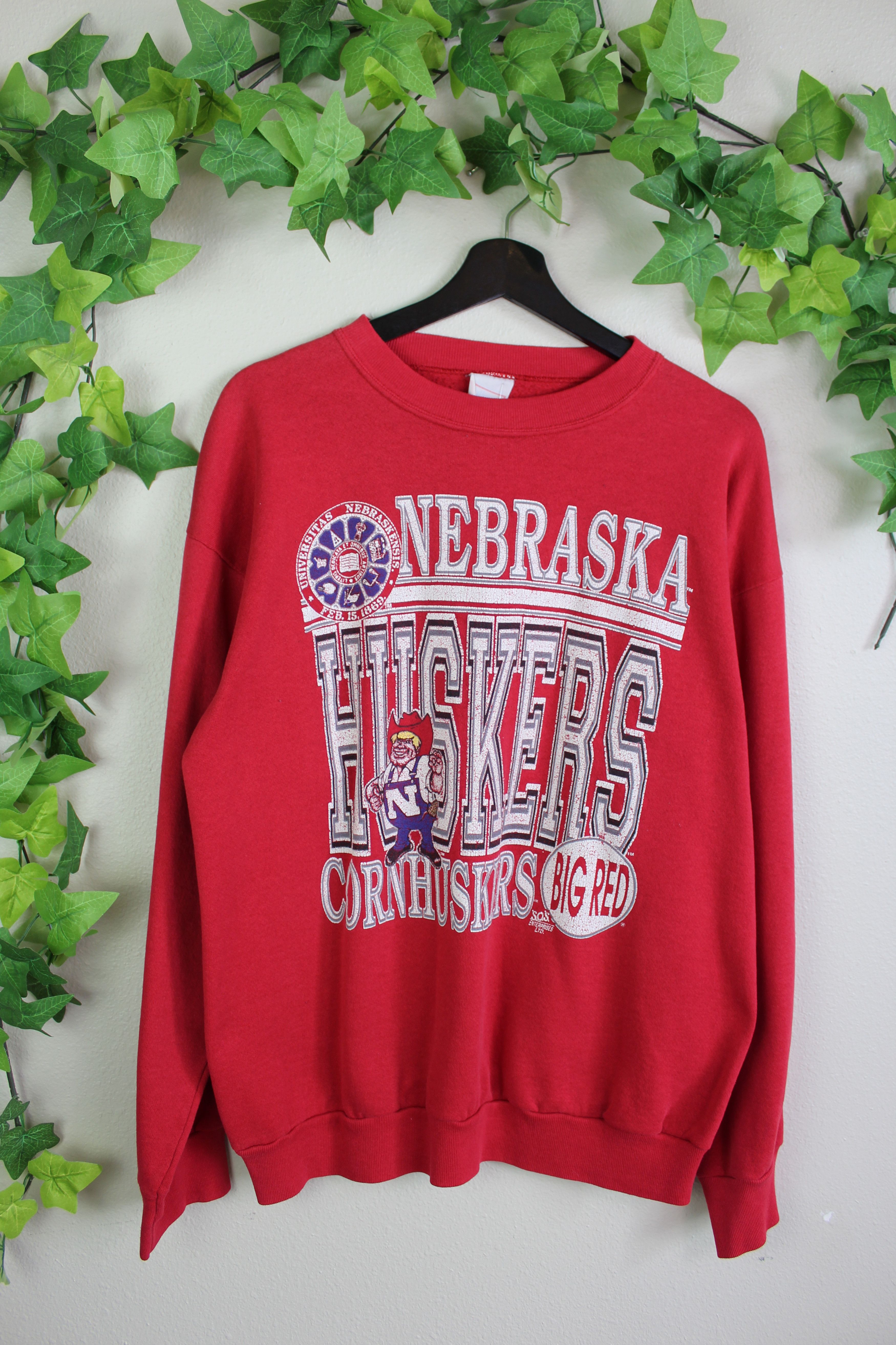 Vintage VINTAGE NEBRASKA HUSKERS CORNHUSKER SWEATSHIRT Size US XL / EU 56 / 4 - 1 Thumbnail