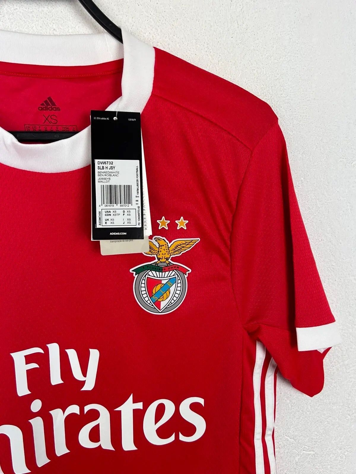 Adidas BNWT Adidas x SL Benfica 2019/20 Home Kit Soccer Jersey Size US XS / EU 42 / 0 - 2 Thumbnail