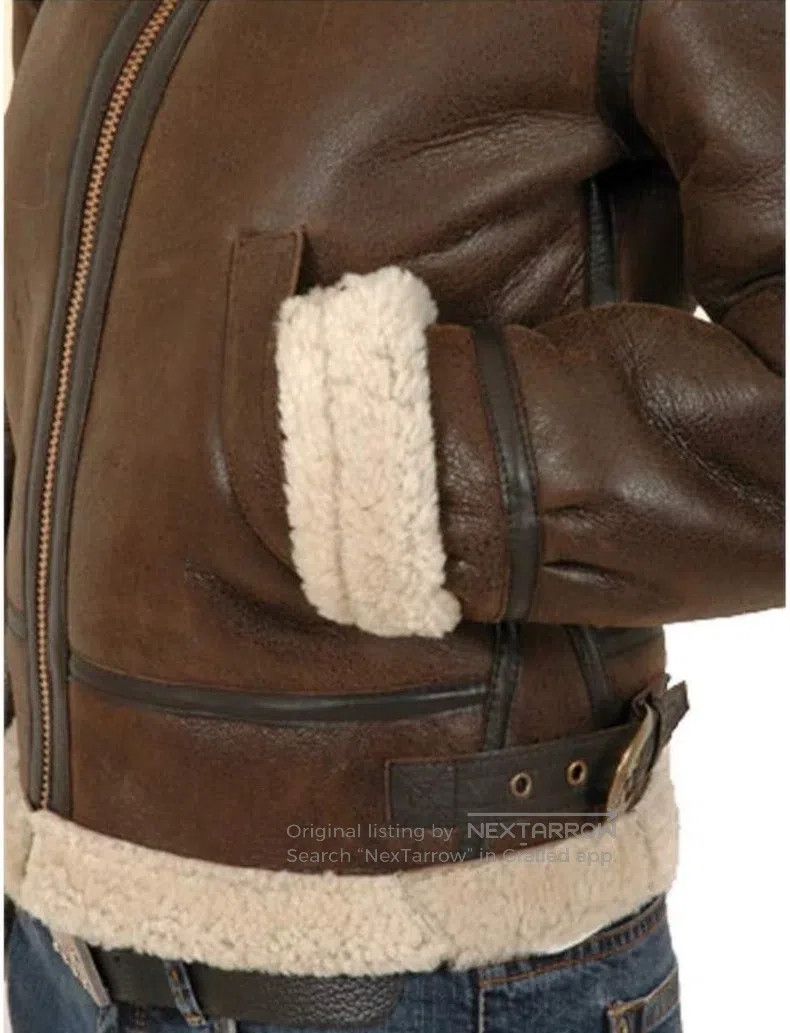 Schott Schott Women's leather jacket Fur one-piece coat Size M / US 6-8 / IT 42-44 - 3 Thumbnail