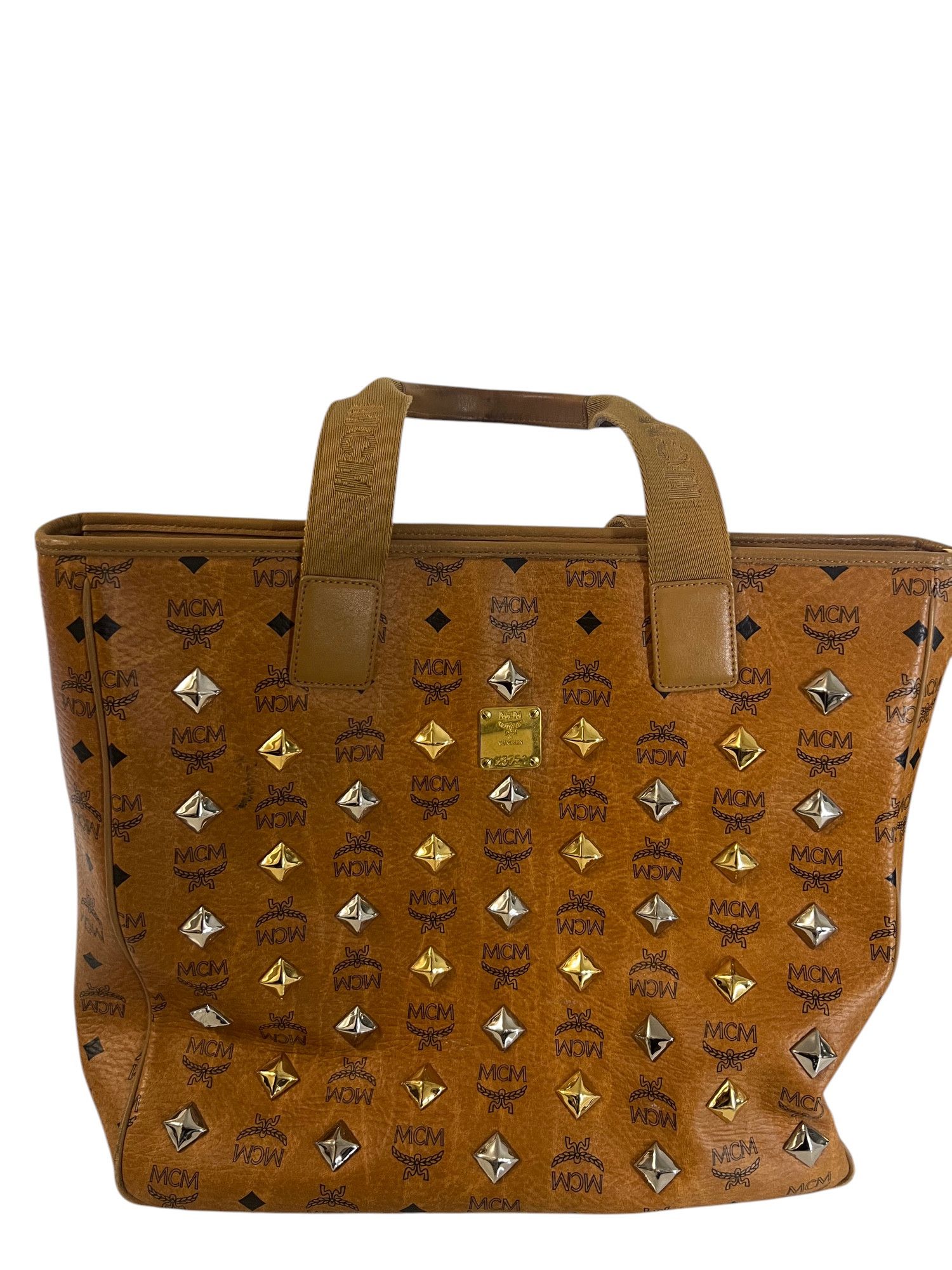 MCM Retro Full Studs Stark Tote Size ONE SIZE - 1 Thumbnail