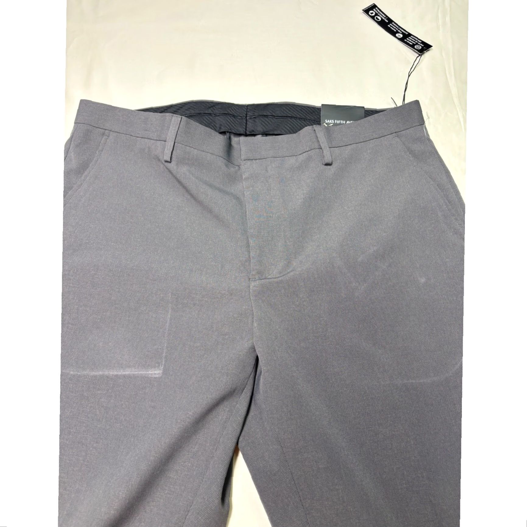 Saks Fifth Avenue Saks Fifth Avenue Mens Gray Dress Pants 36x32 Classic Fit Pants Business Casual Formal Workwear Mens Sportswear Size US 36 / EU 52 - 2 Thumbnail