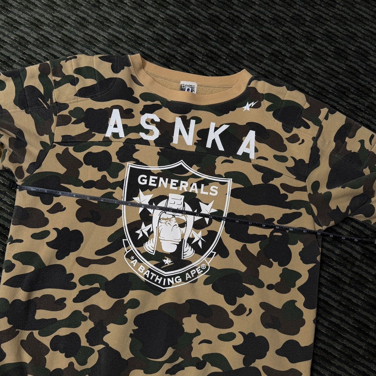 Bape Vintage Bape 1st Camo Generals Crewneck Size US M / EU 48-50 / 2 - 8 Thumbnail